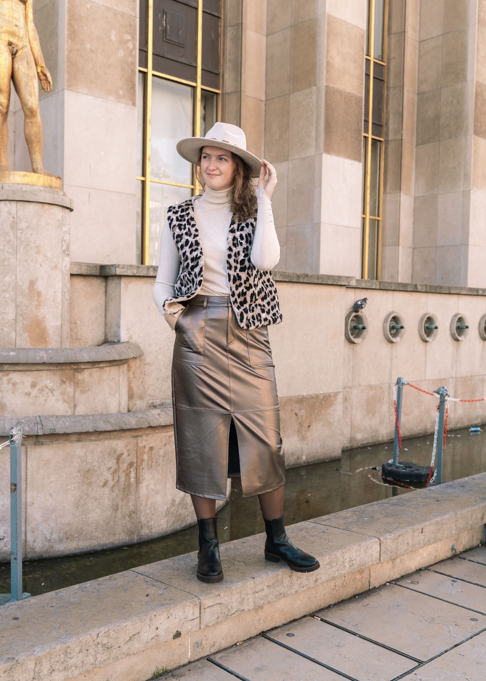 C&S The Label Sabine Skirt Bronze
