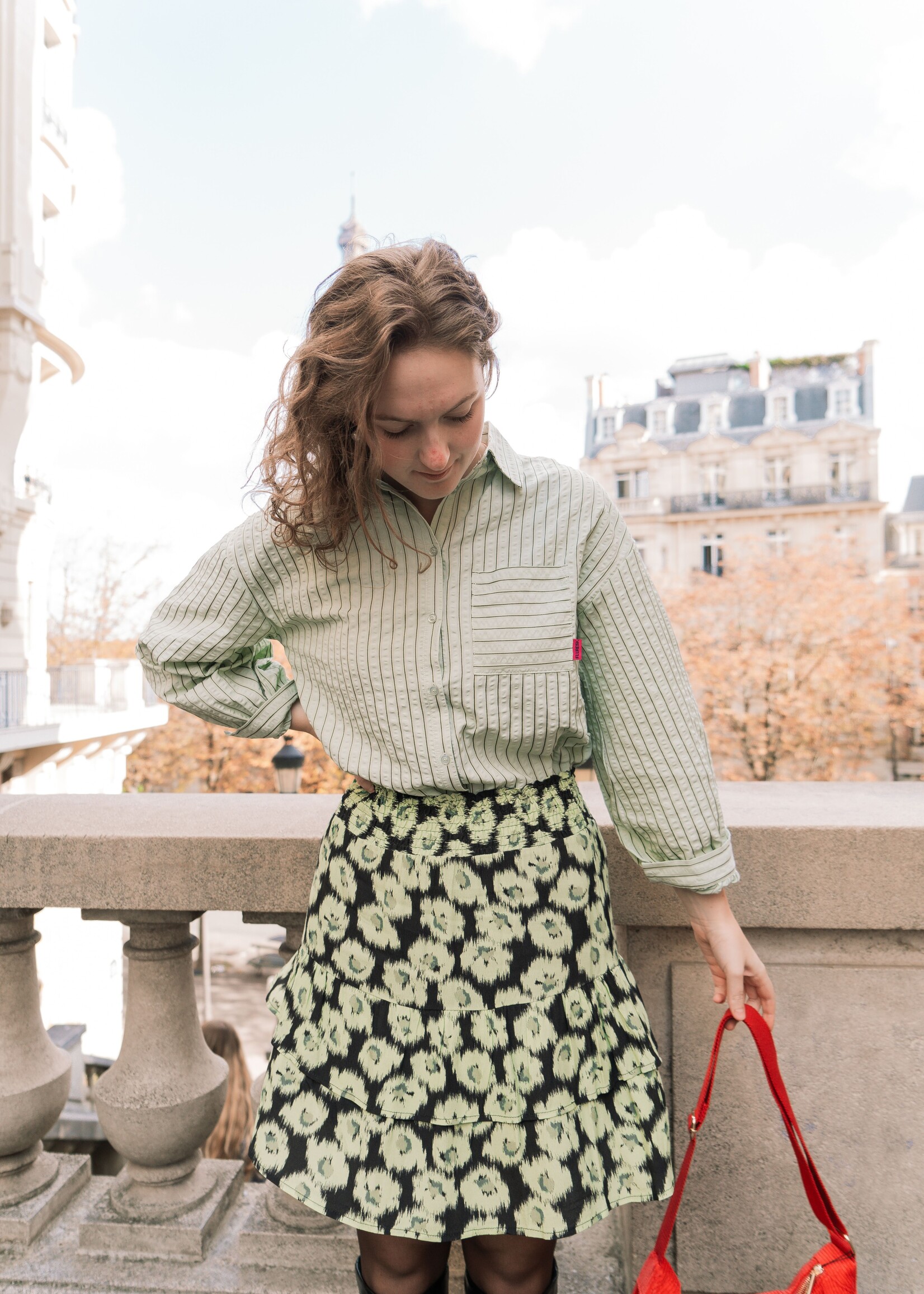 FLURESK Denise Blouse Matcha Green