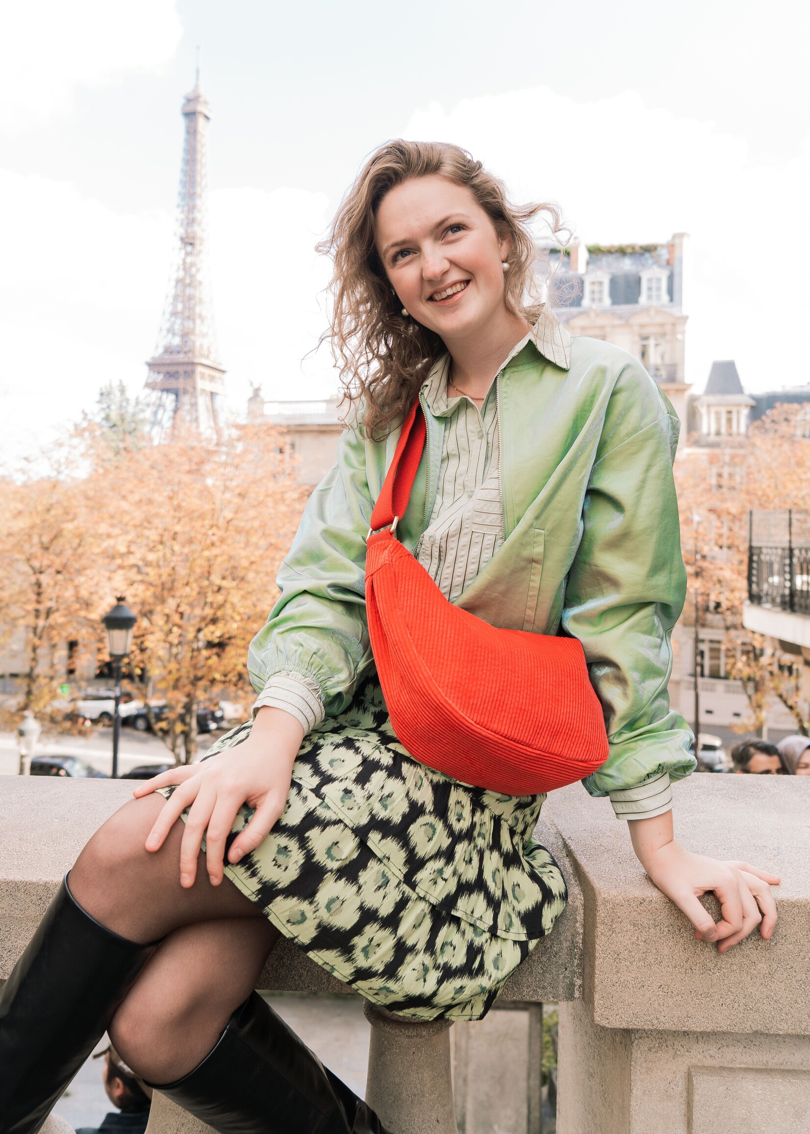 FLURESK Gaia Skirt Black/Matcha Green