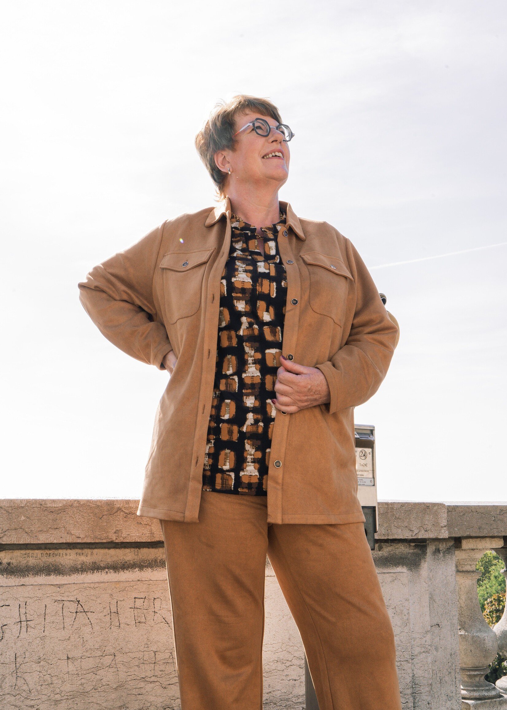 Exxcellent Gabby Jacket Cognac