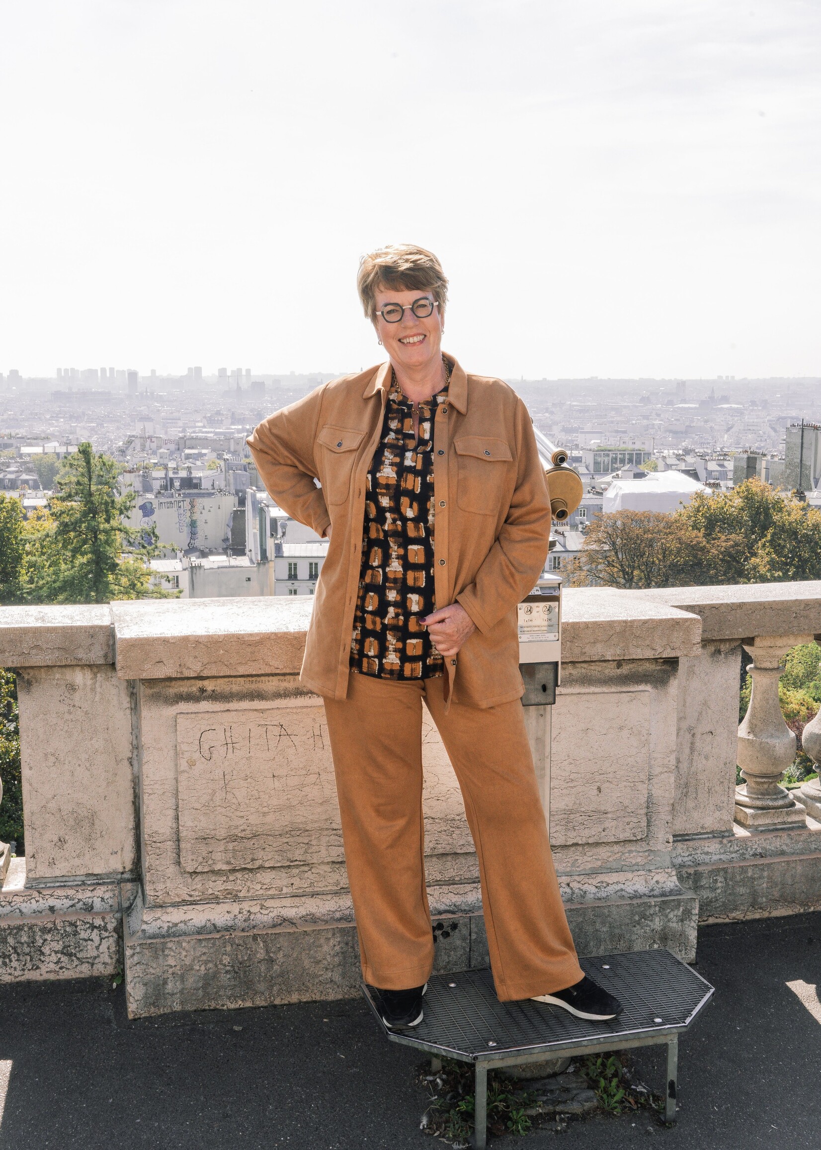 Exxcellent Annabelle Pants Cognac