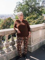 Exxcellent Tonya Pants Black/Cognac