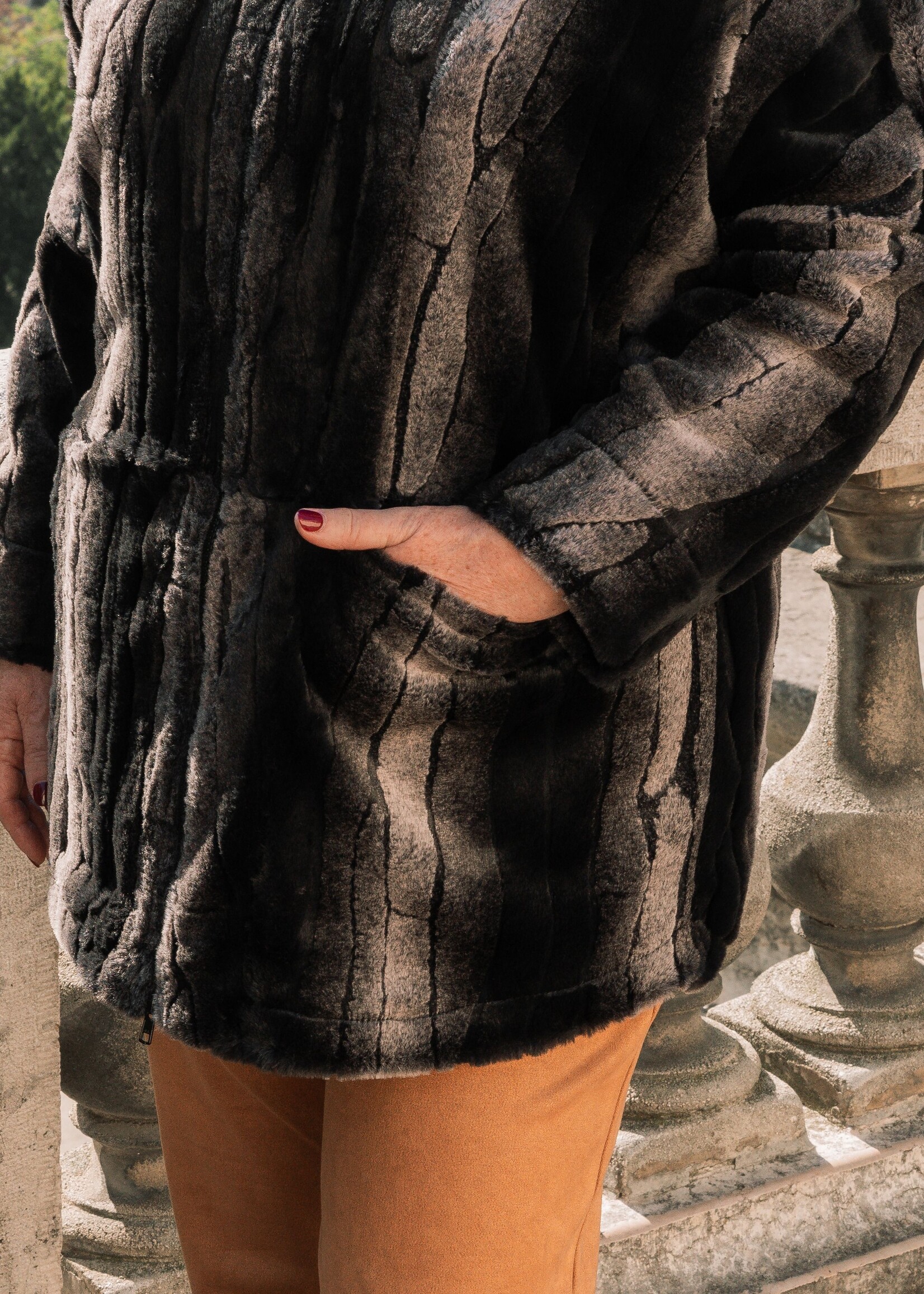 Ophilia Charlotte Funfur Teddy Brown Maat 2