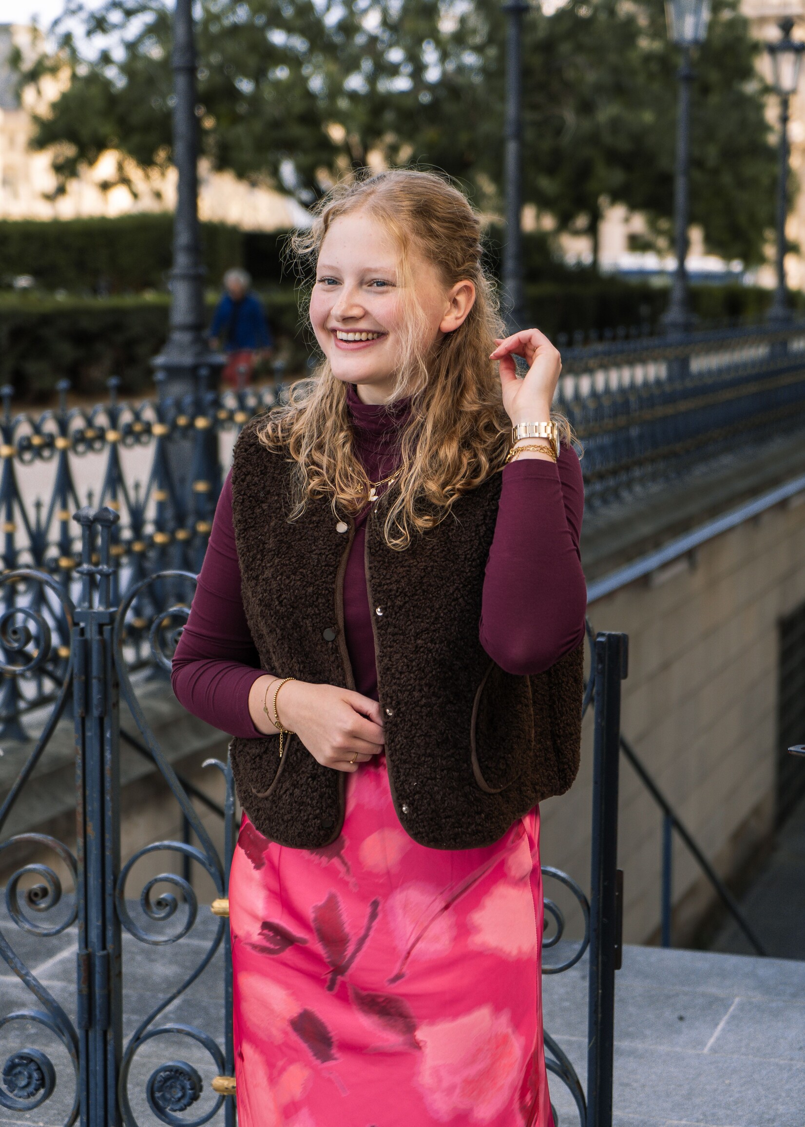 Teddy Gilet Pip Brown