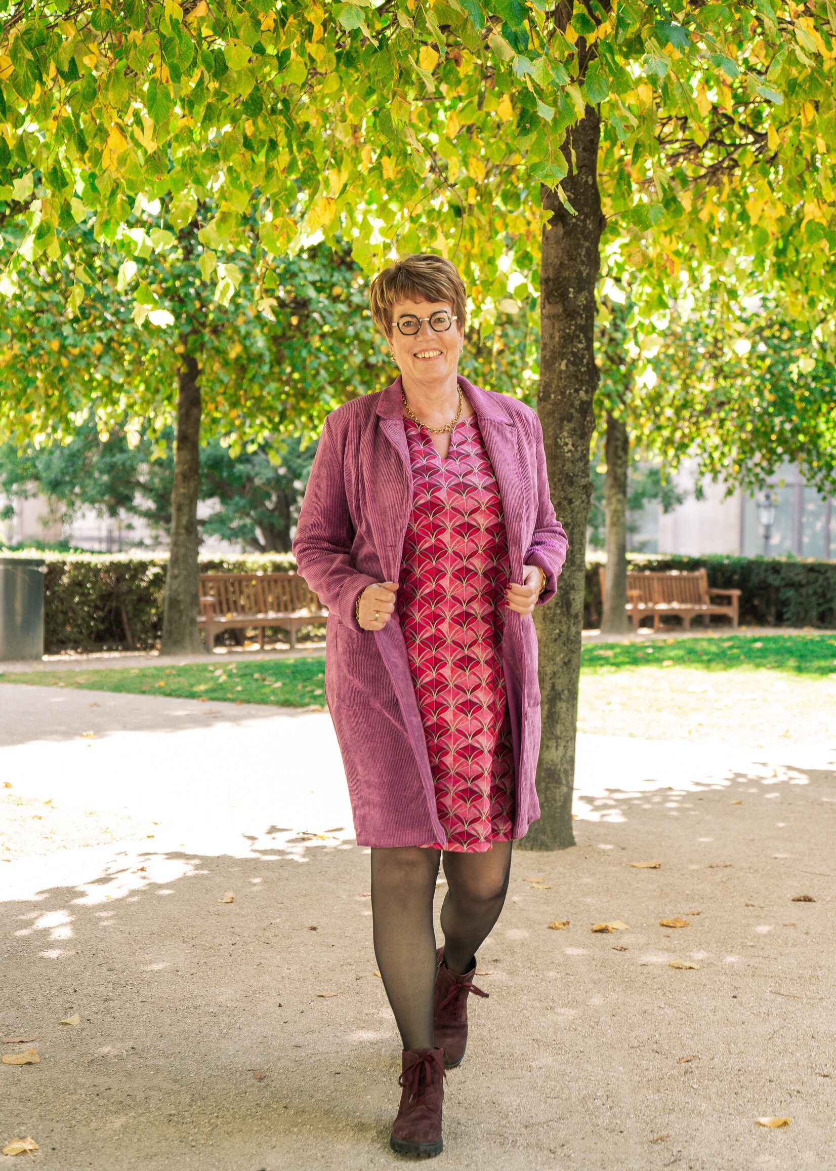 Ophilia Nora Stretch Corduroy Orchid Lila