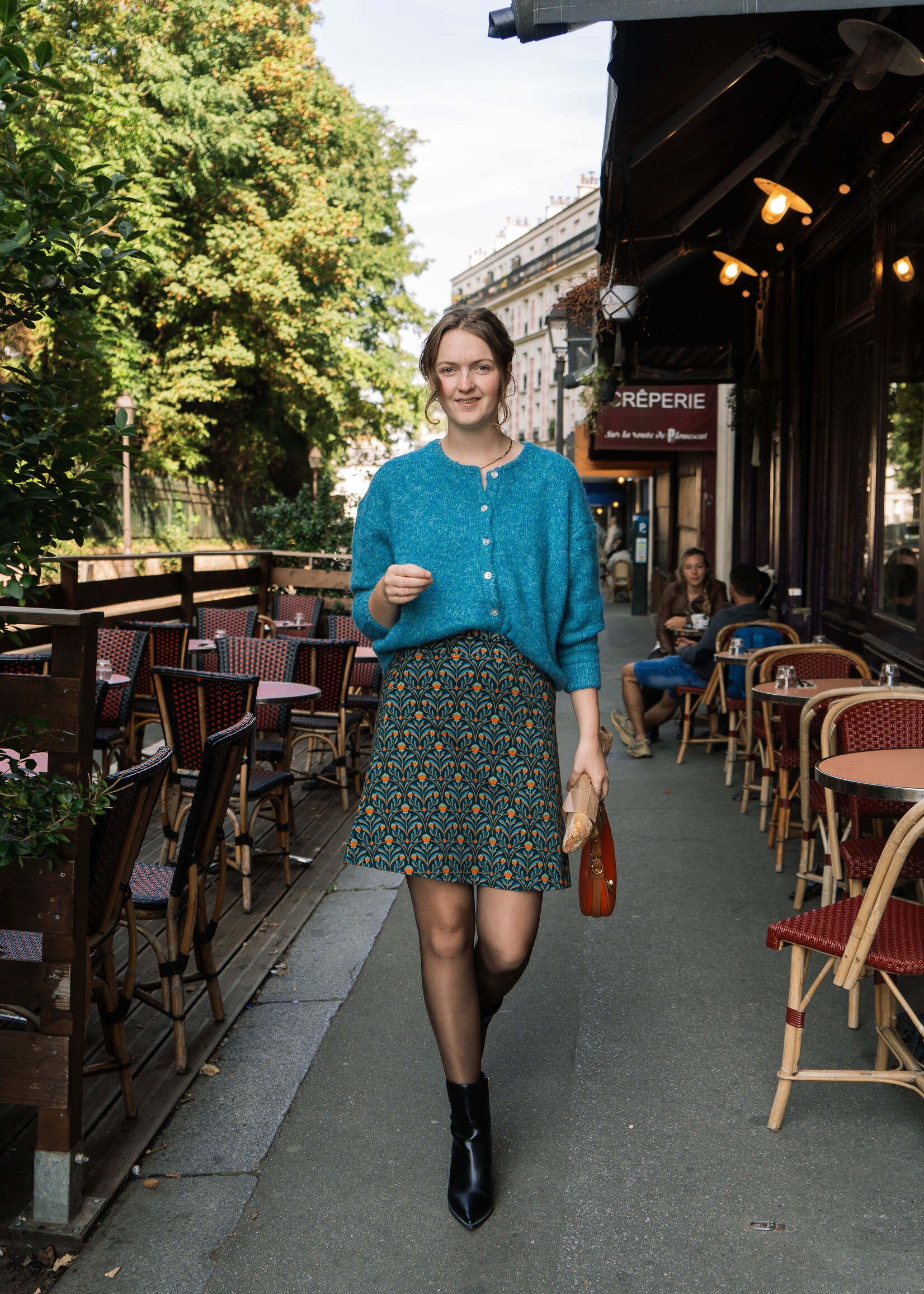 LaLamour Esmee Skirt Barock Flower Green Maat S
