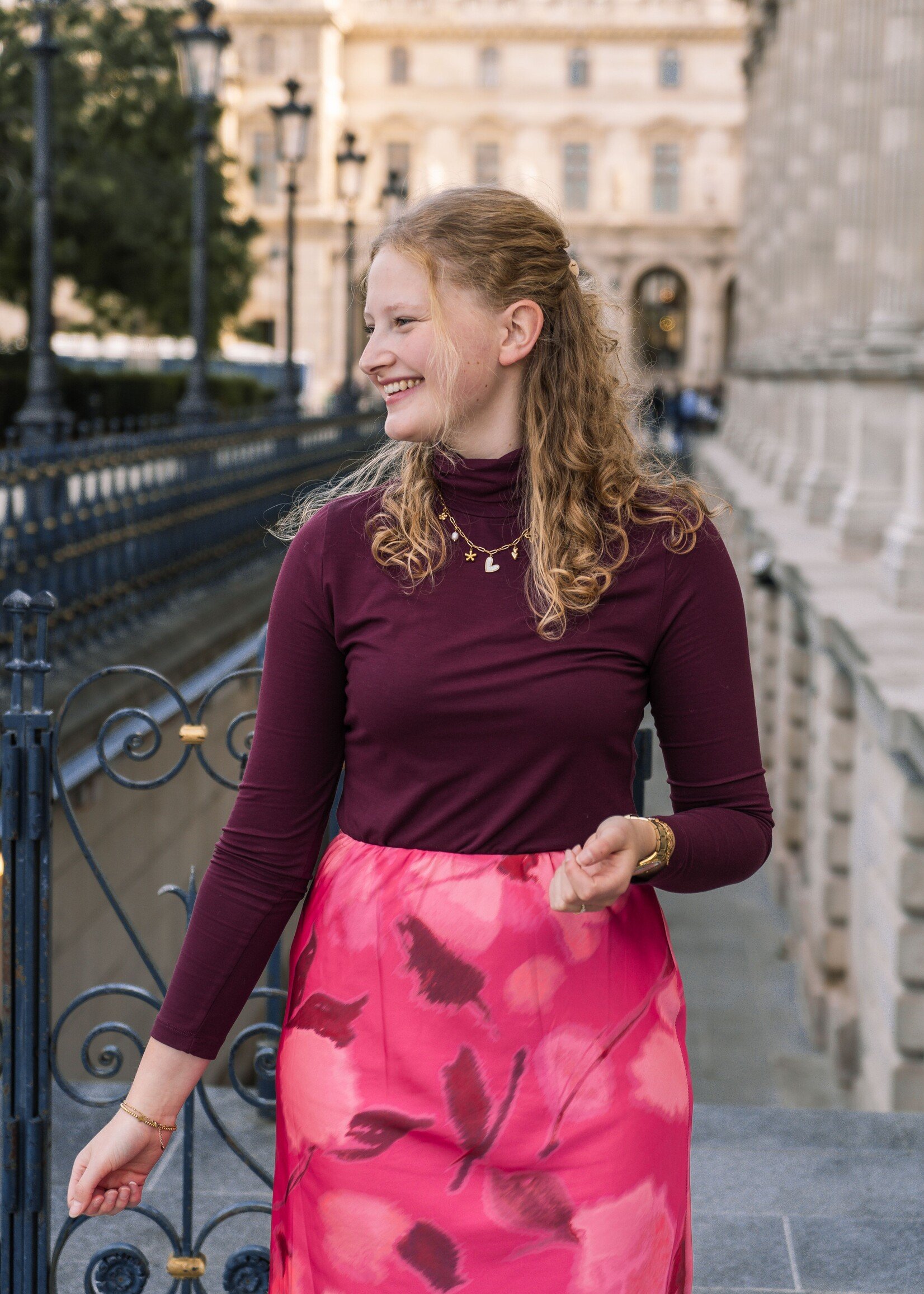 LaLamour Ruby Top LS Ecovero Plain Bordaux