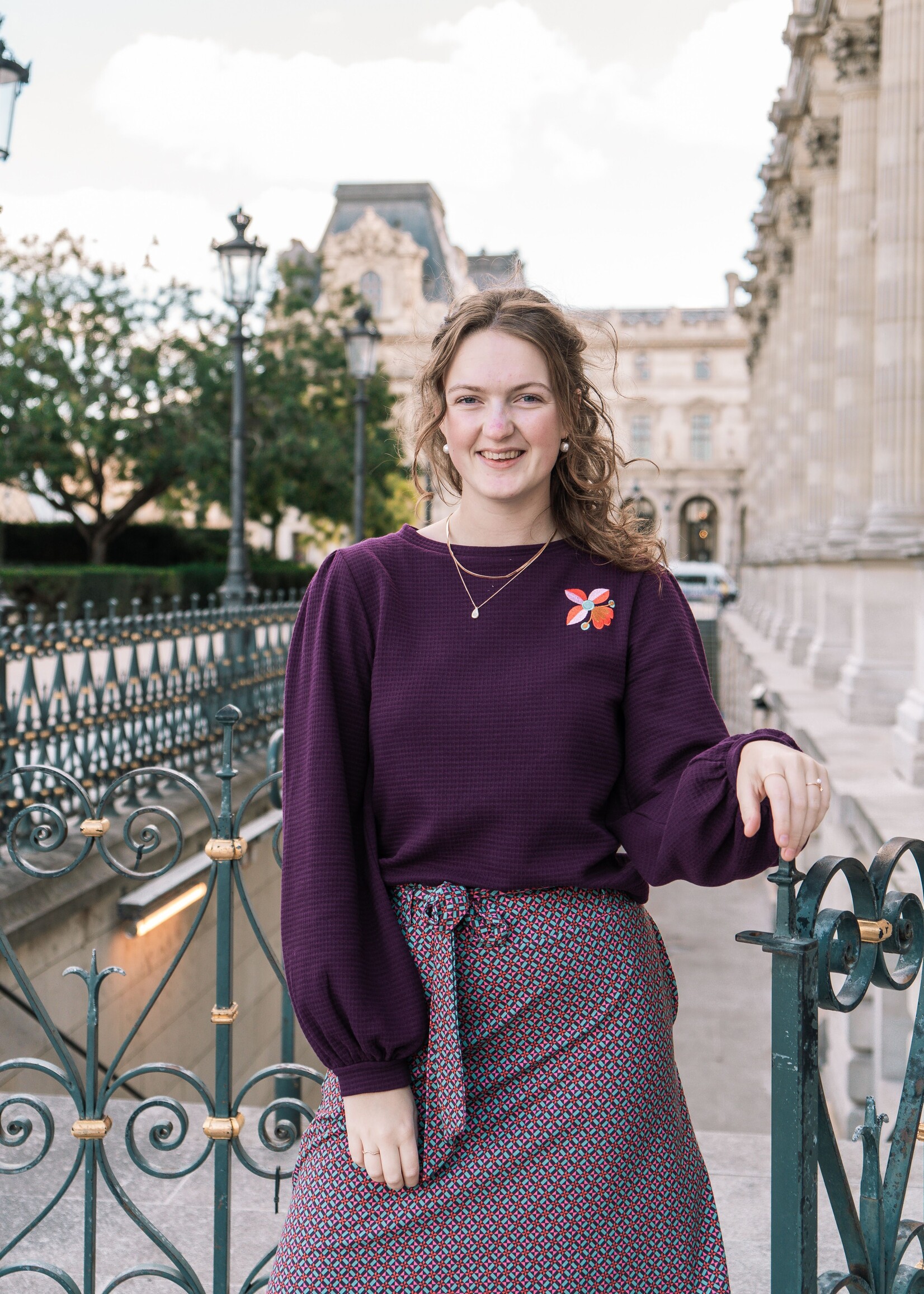 LaLamour Cathy Top LS Waffle Bordeaux