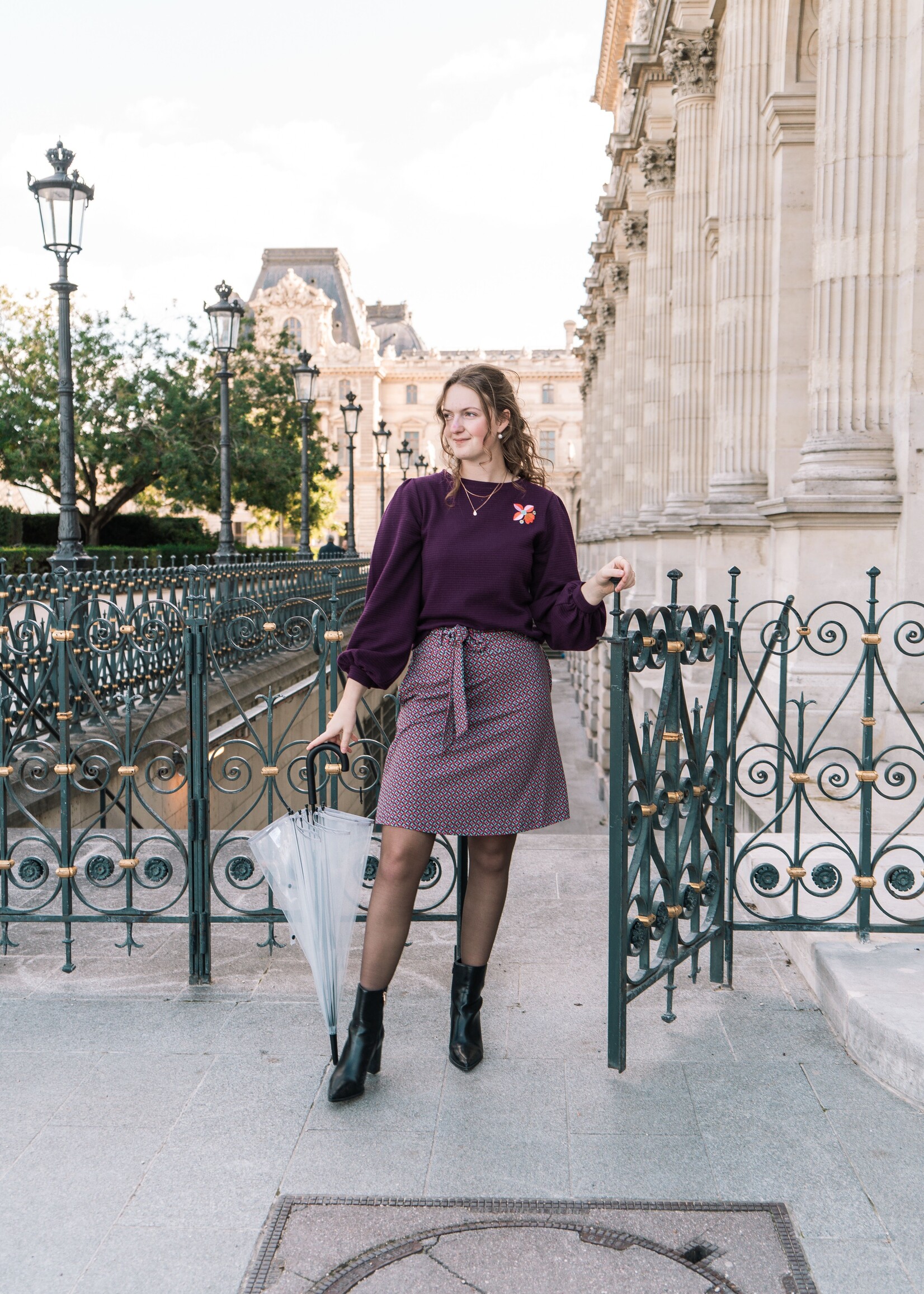 LaLamour Cathy Top LS Waffle Bordeaux