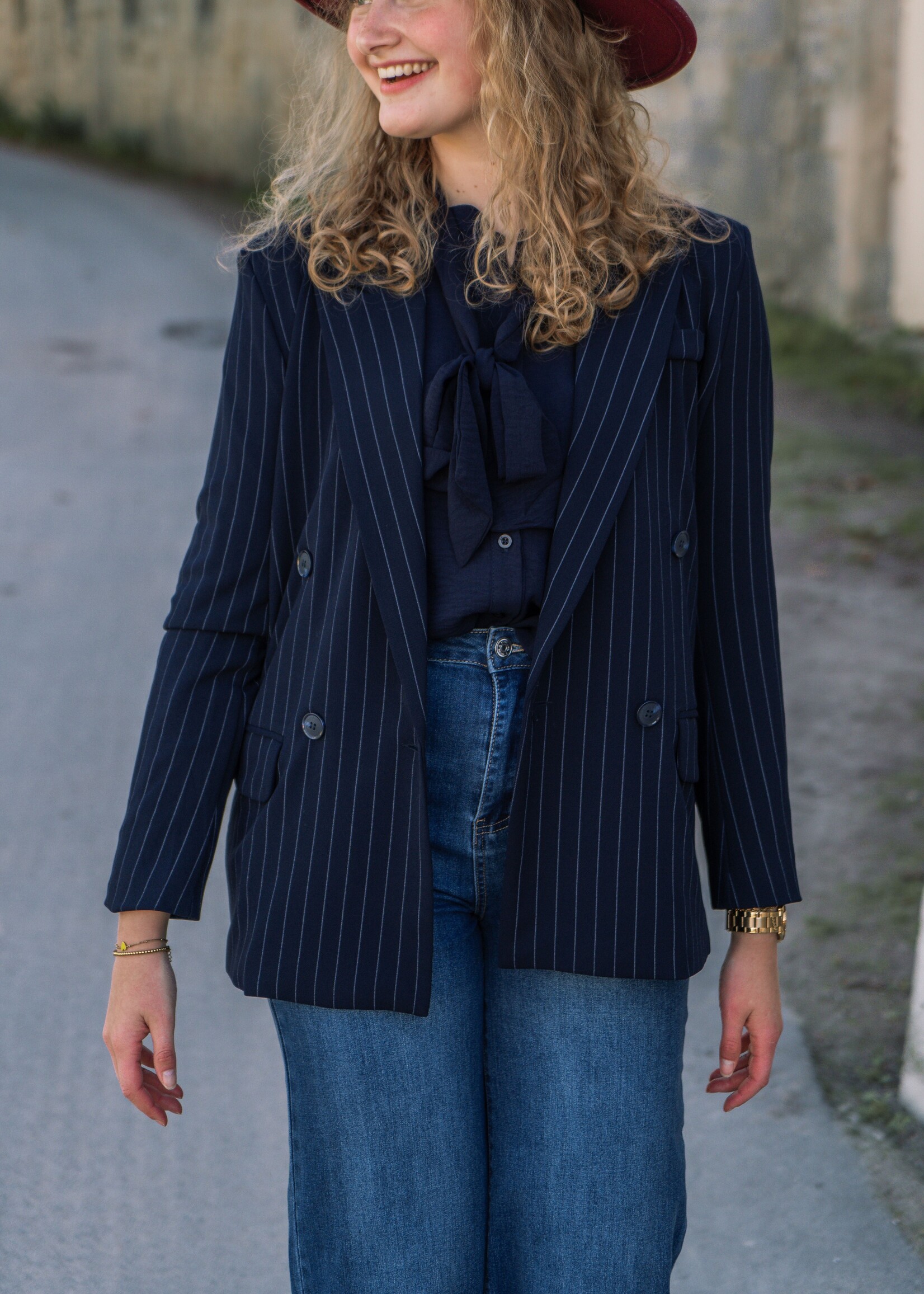 FLURESK Lima Blazer Marineblauw