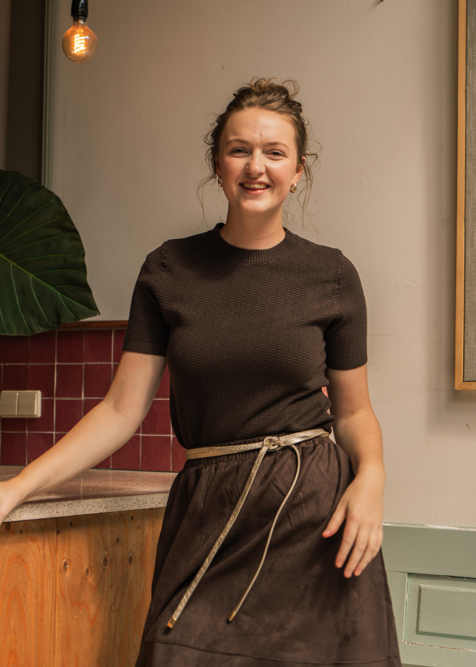 Knoopriem Gold (240 cm)