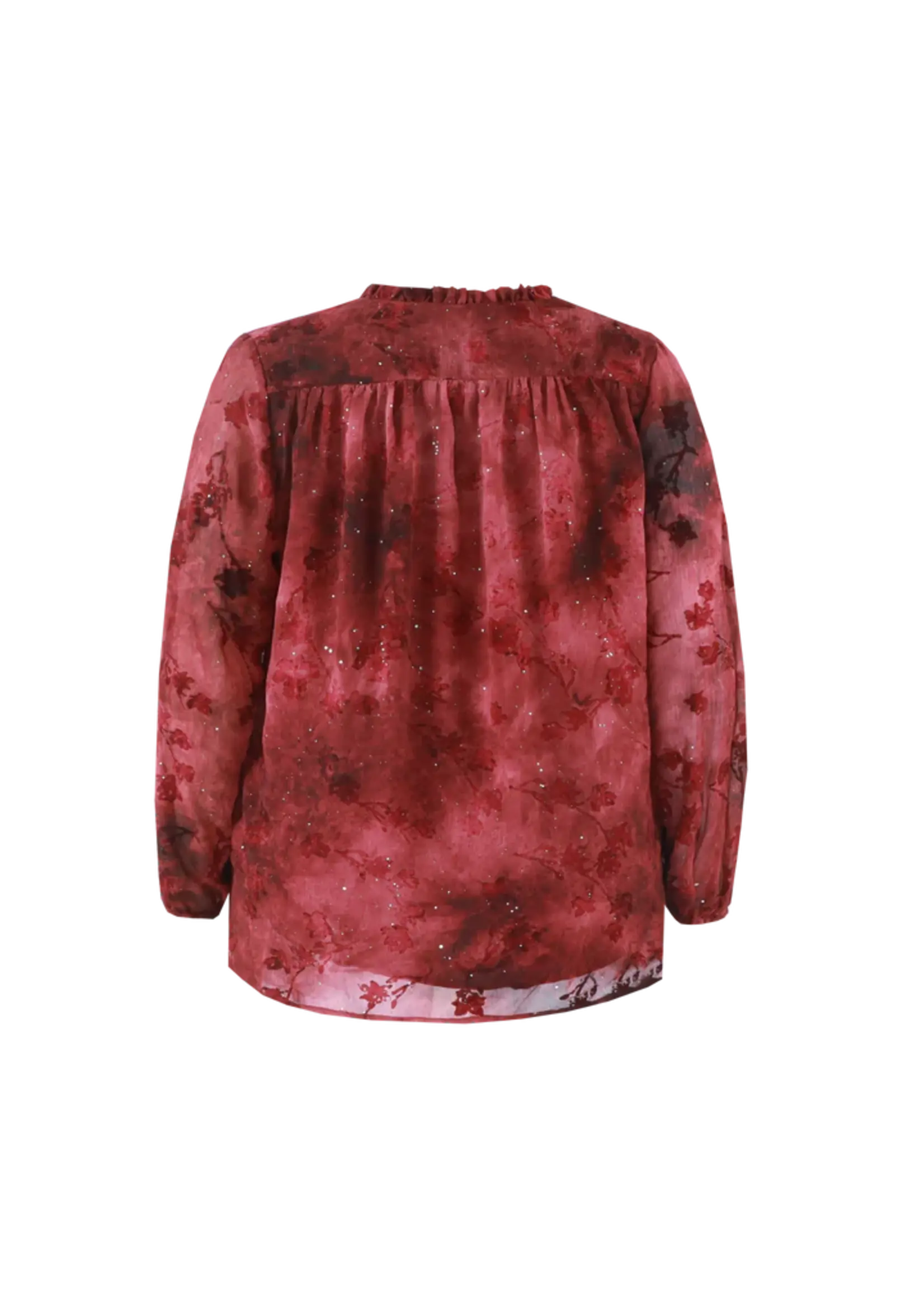 Exxcellent Briony Blouse Mauve Wine