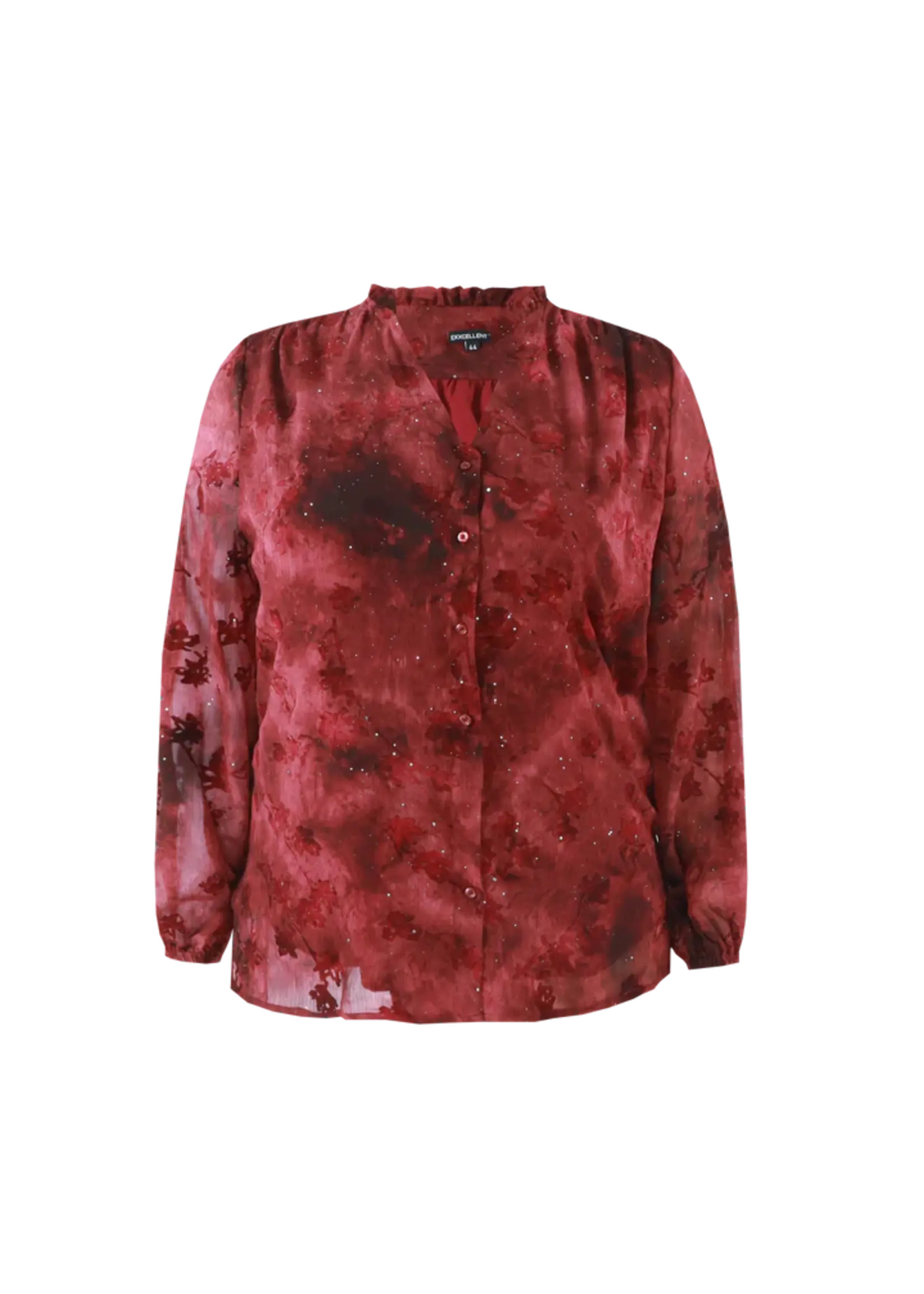 Exxcellent Briony Blouse Mauve Wine Maat  54