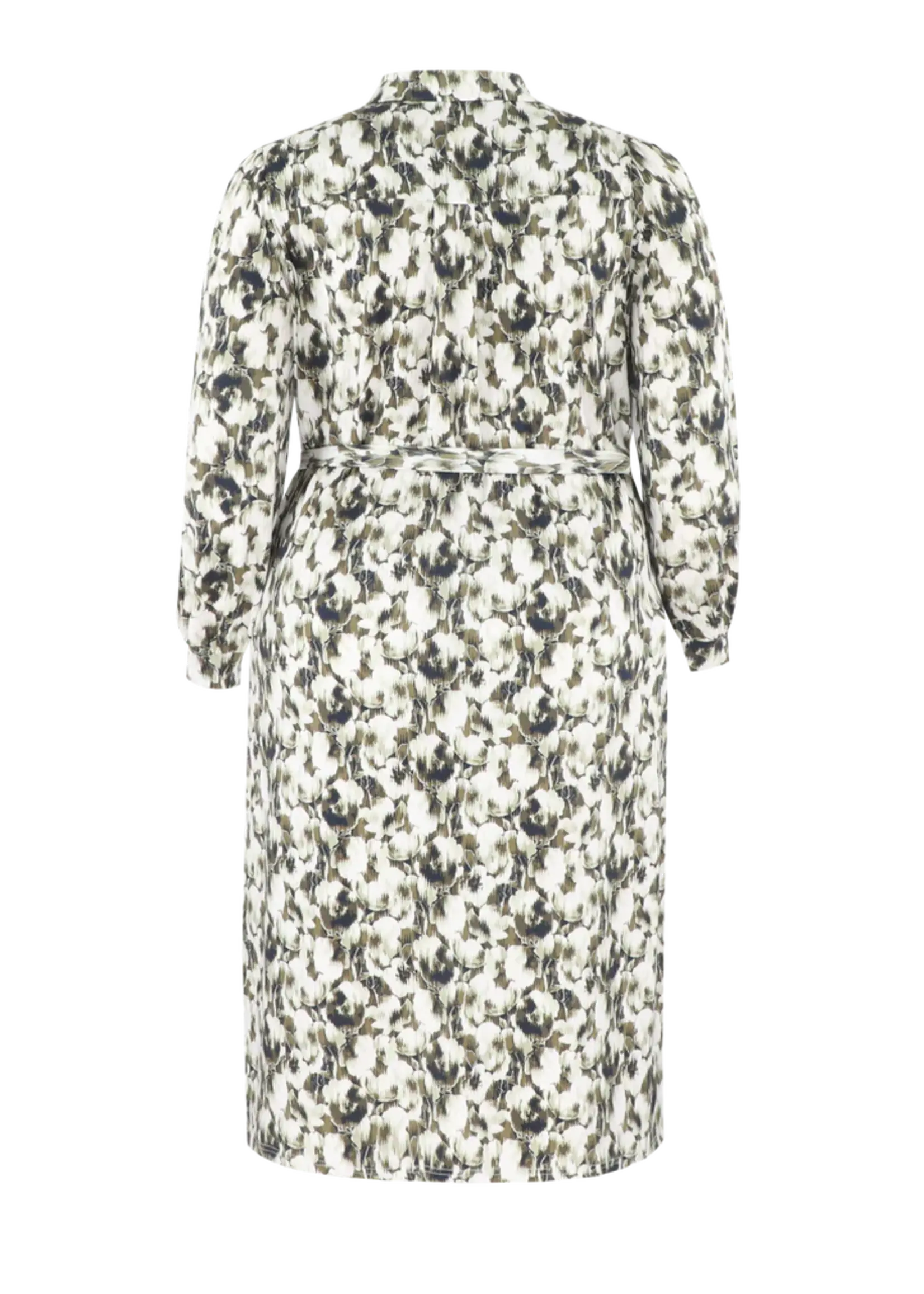 Exxcellent Claire Dress Sand/Olive Green