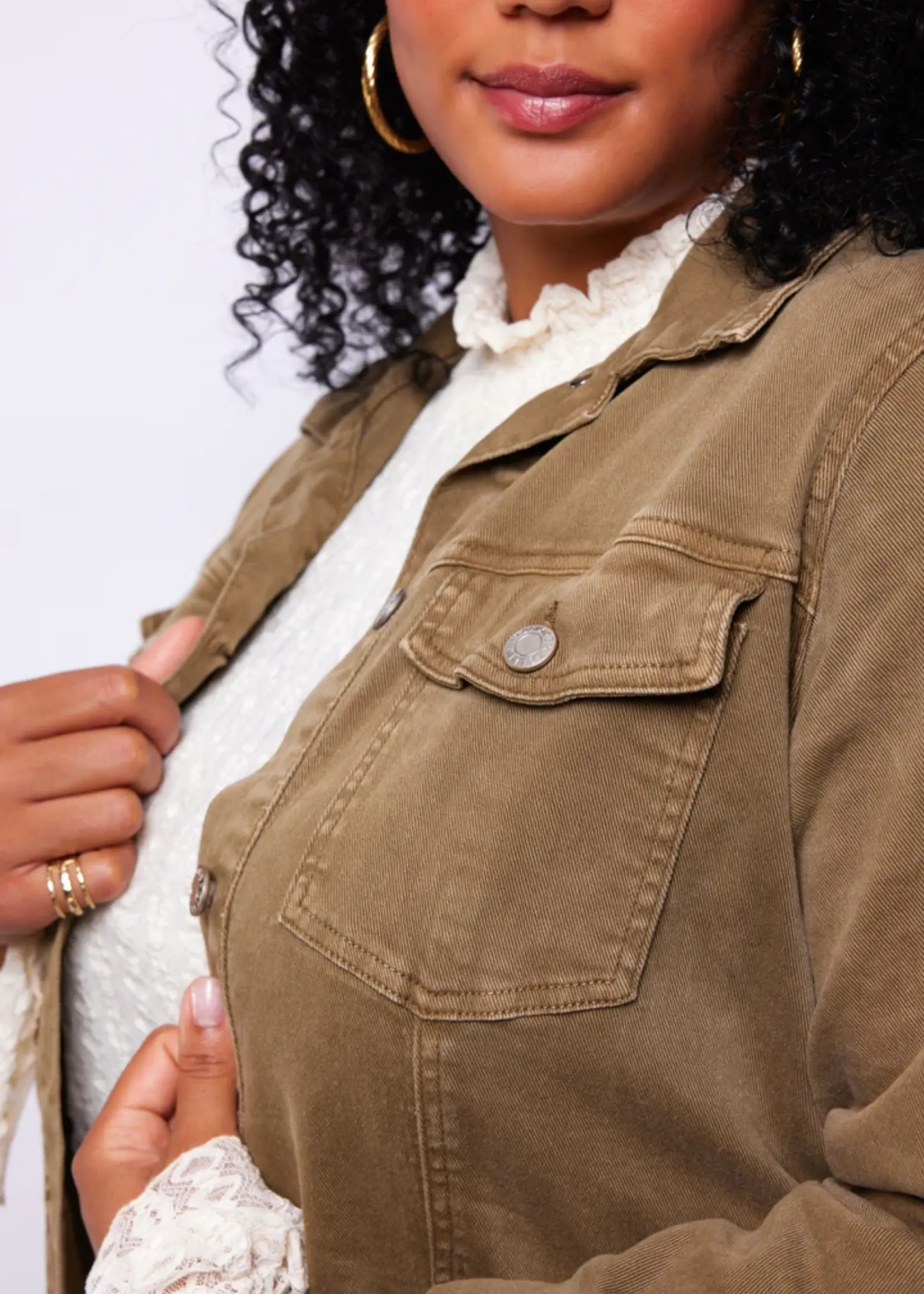 Exxcellent Riley Jacket Olive Green
