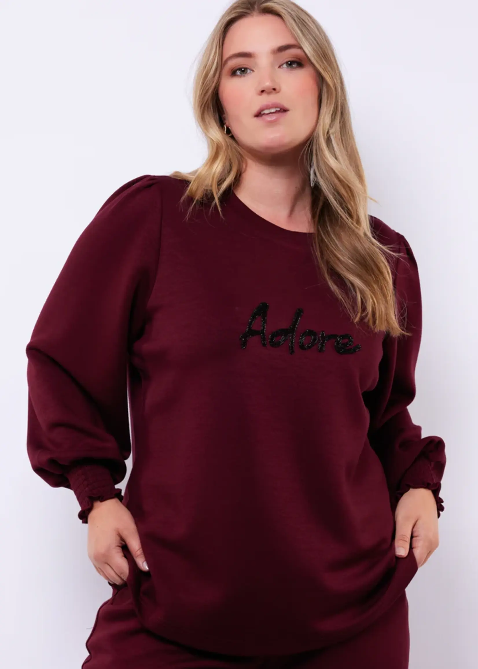 Exxcellent Livia Sweater Amarone Cabernet