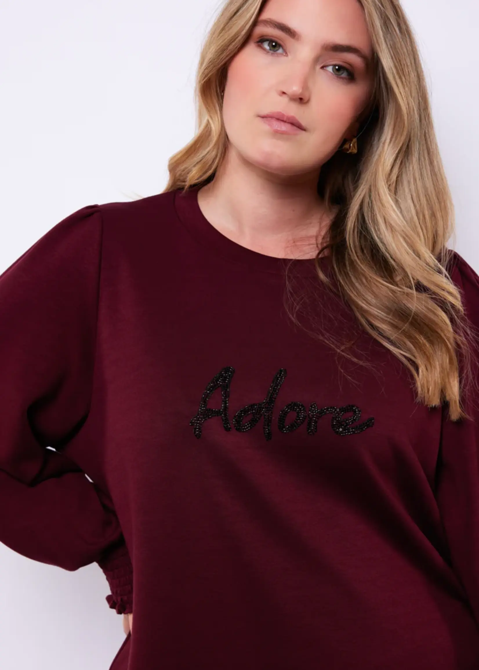 Exxcellent Livia Sweater Amarone Cabernet