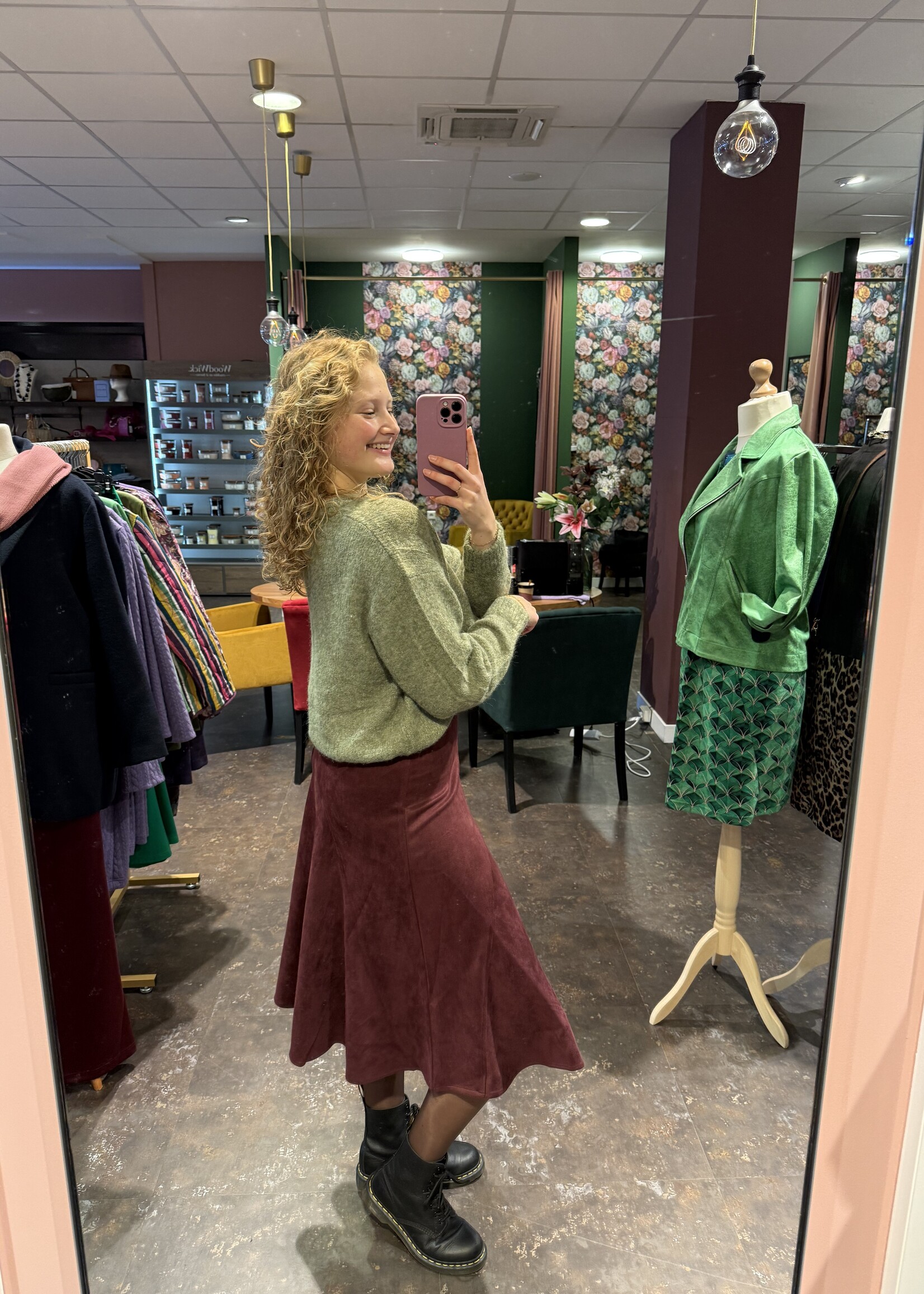 Maddie vestje gebreid Olive