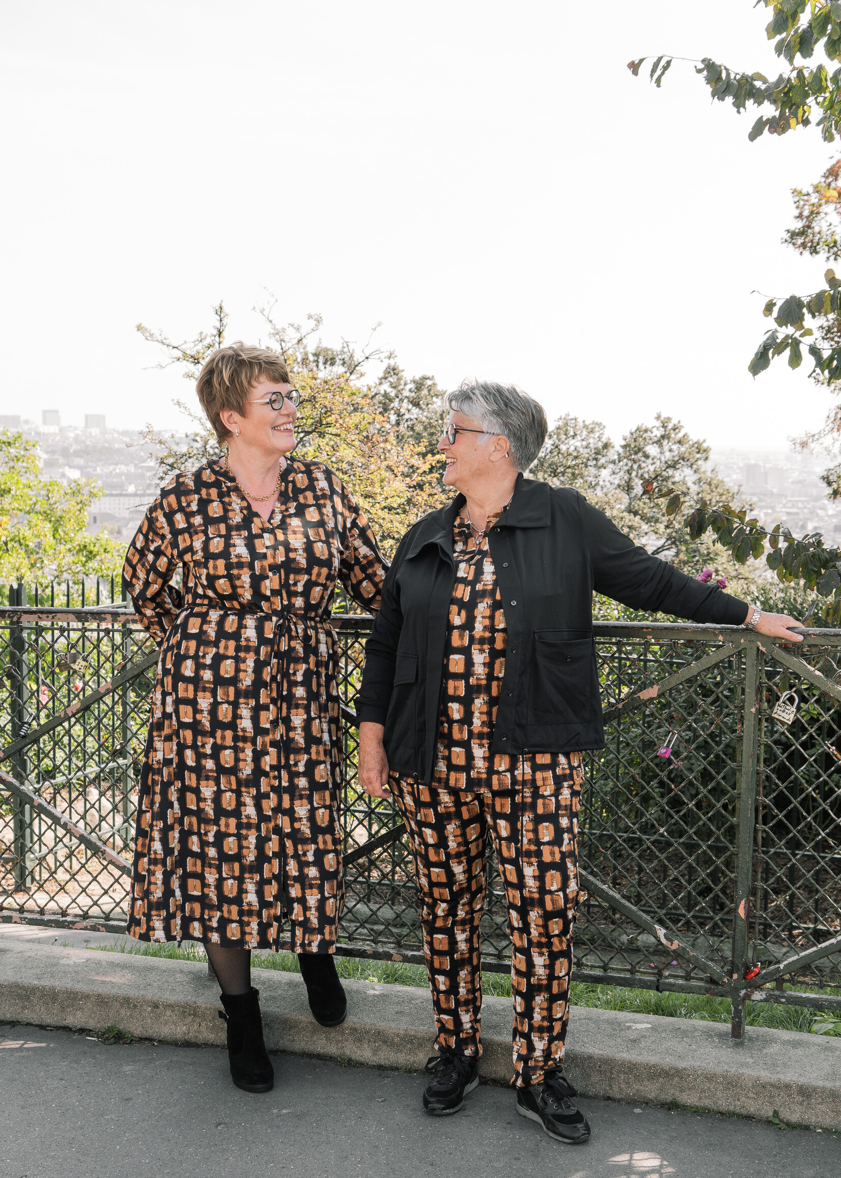 Exxcellent Brianna Dress Black/Cognac