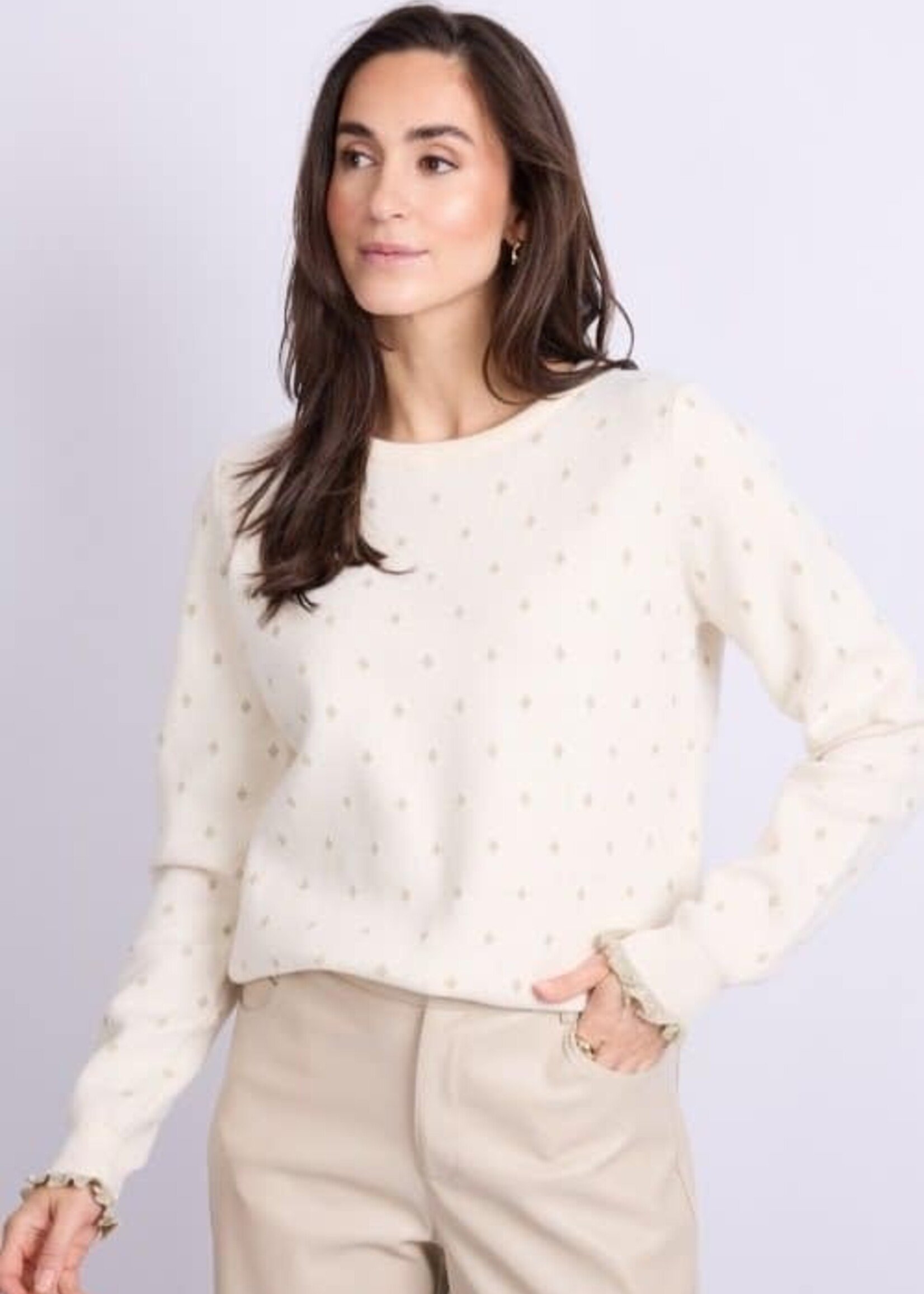C&S The Label Jasmine Sweater Wool White