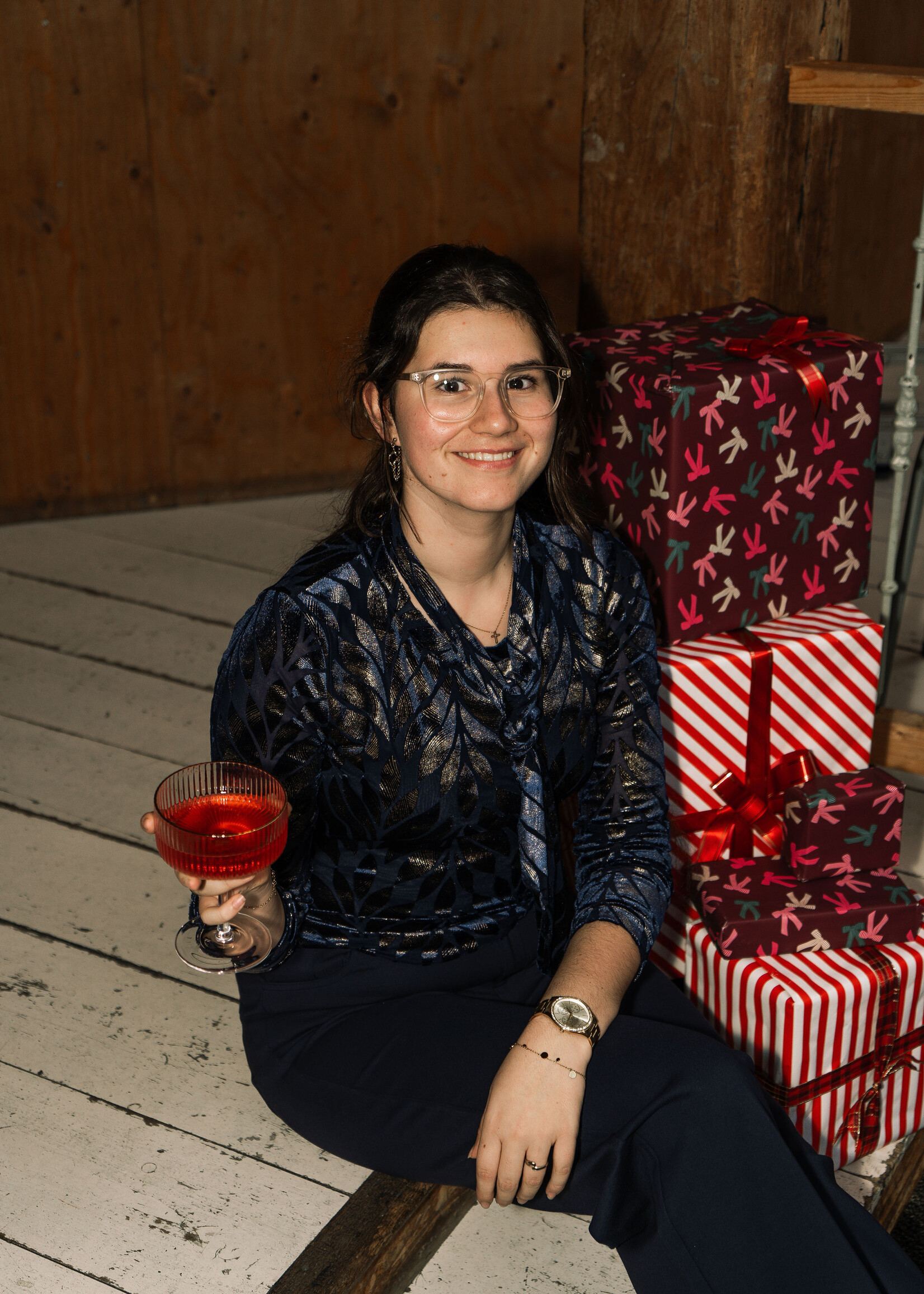 C&S The Label Tina Top Midnight Blue