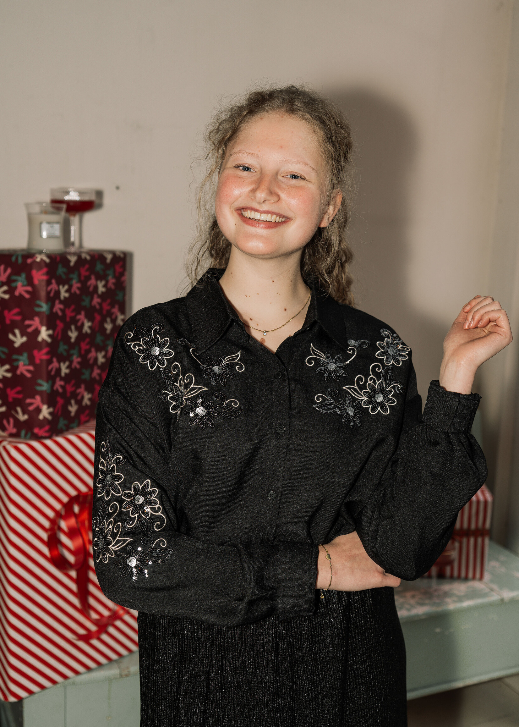 C&S The Label Loretta Blouse Black