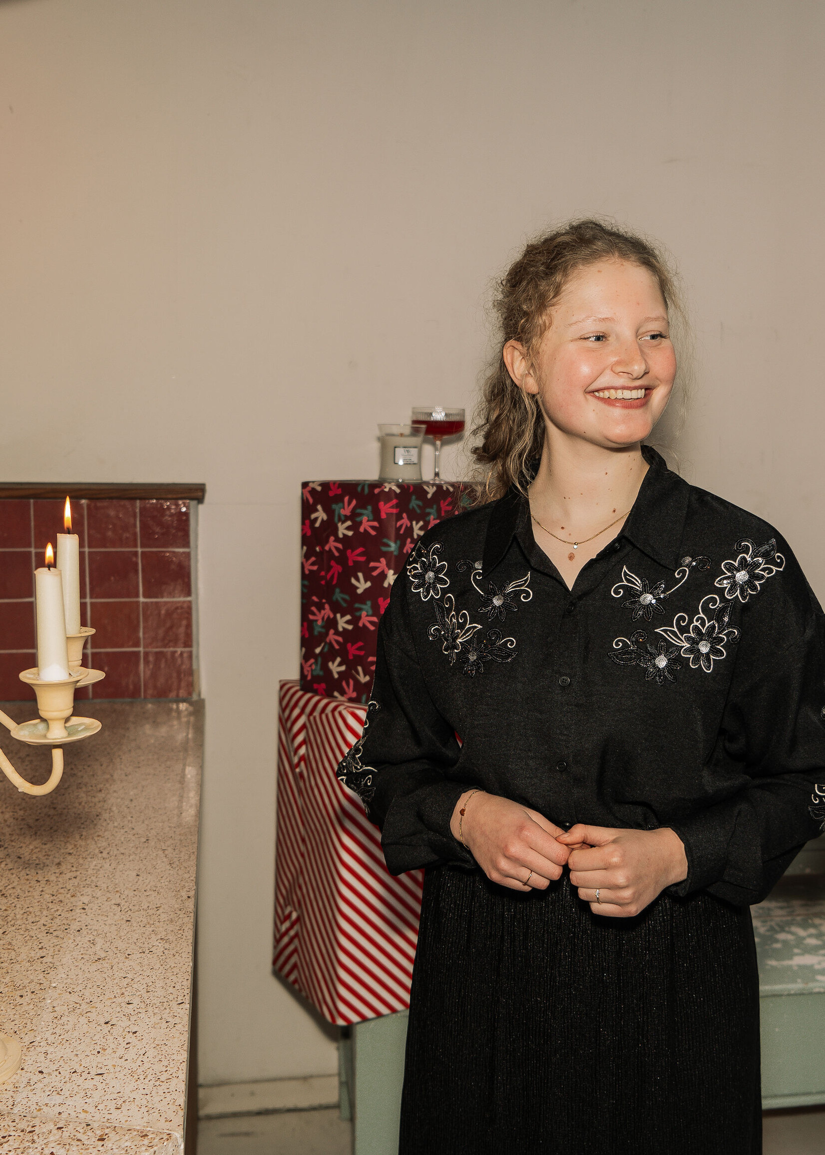 C&S The Label Loretta Blouse Black