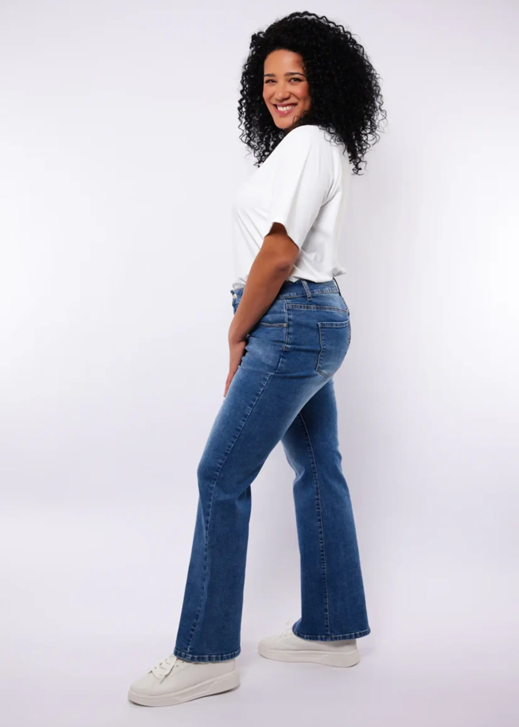 Exxcellent Loes Flared Jeans Denim Dark Blue