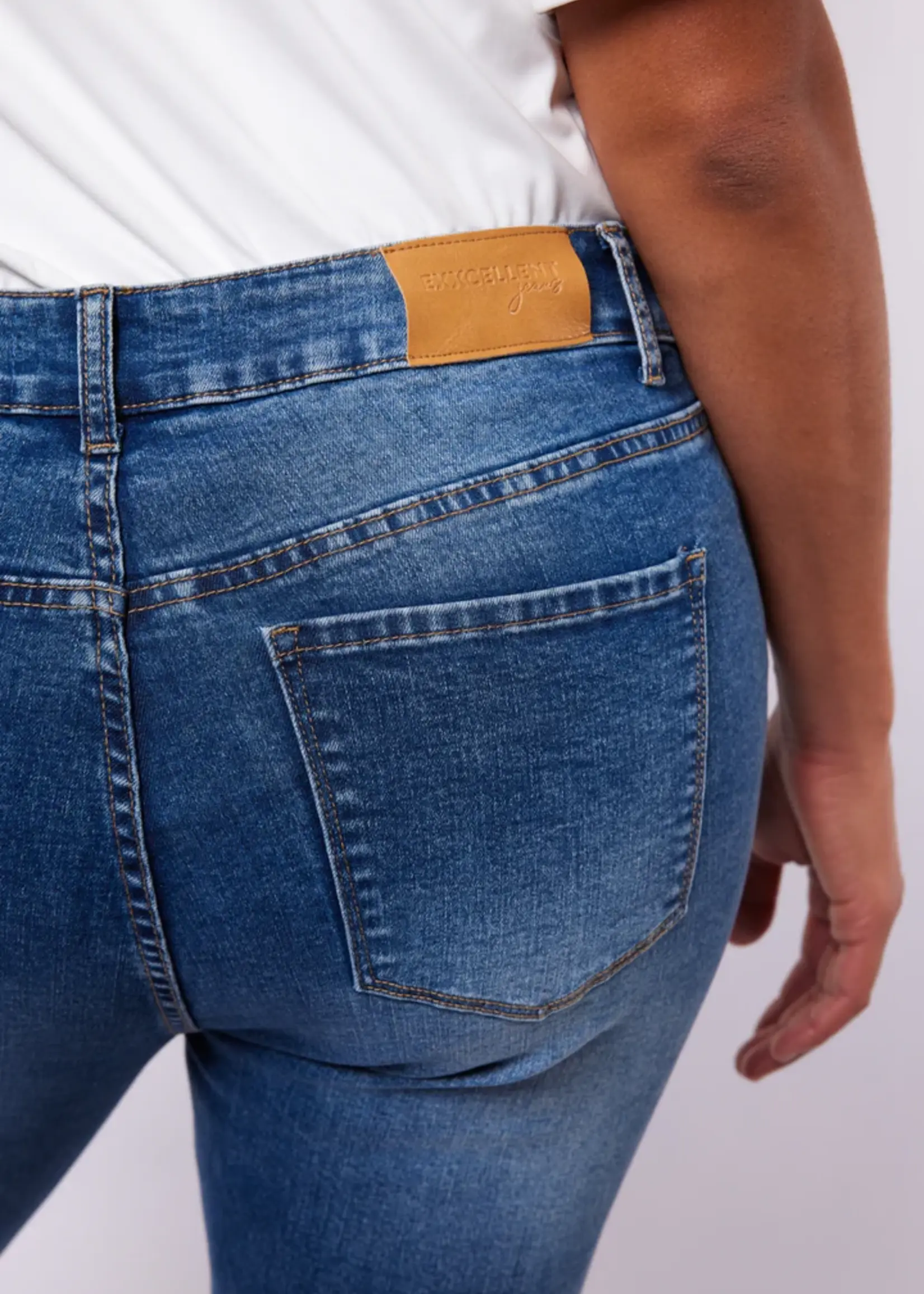 Exxcellent Loes Flared Jeans Denim Dark Blue