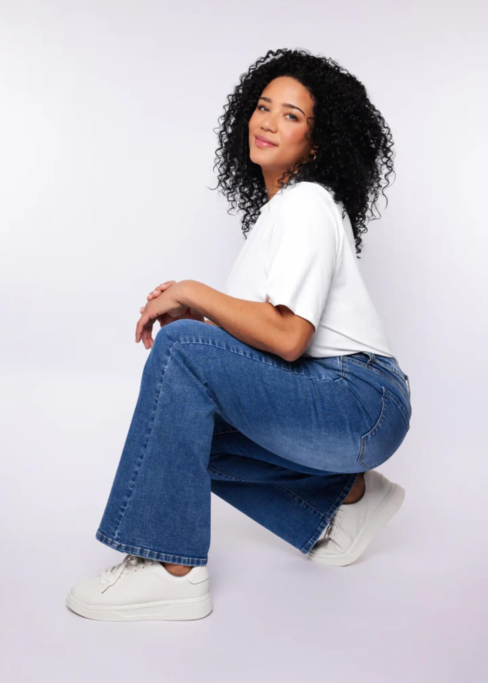 Exxcellent Loes Flared Jeans Denim Dark Blue