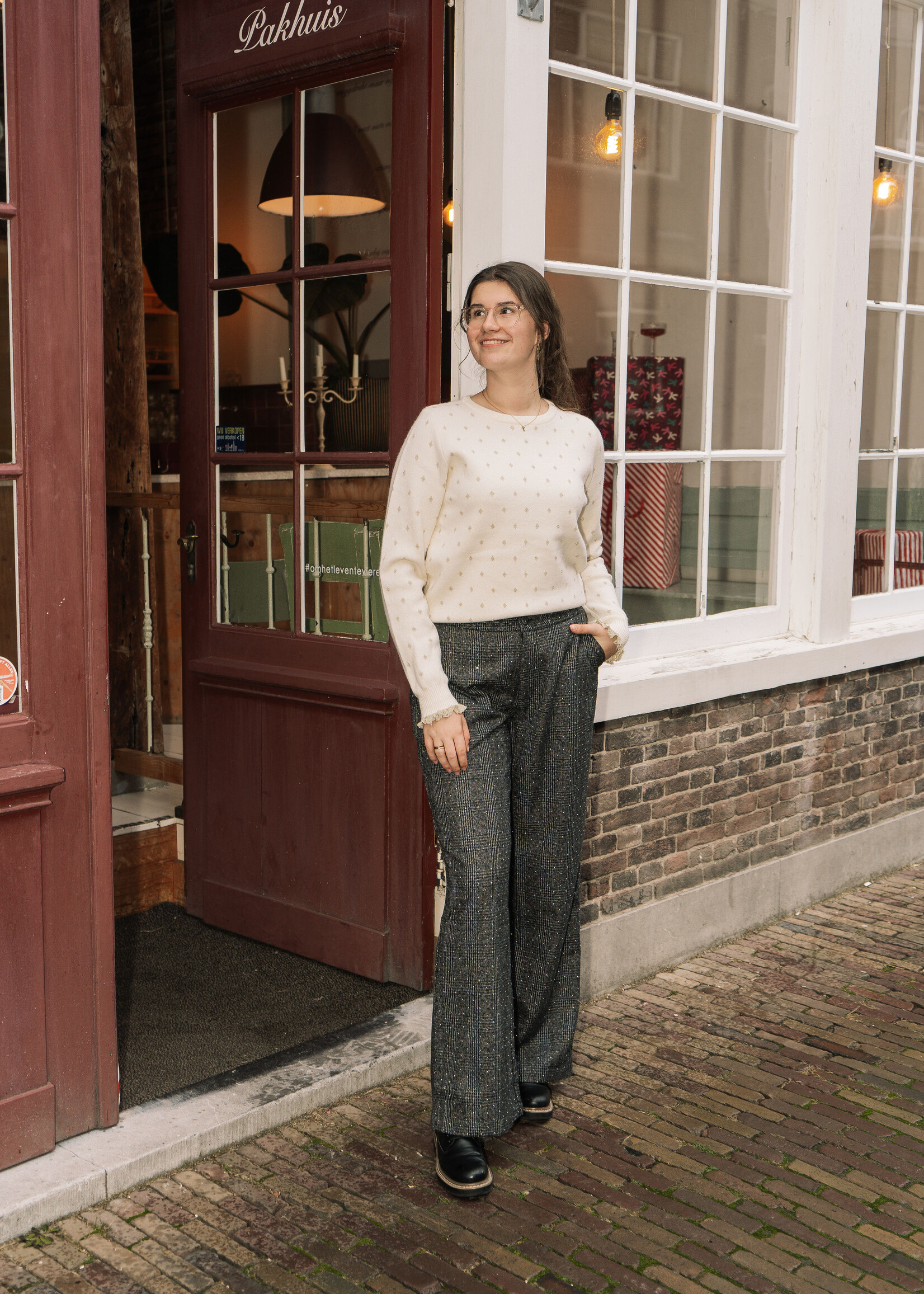 C&S The Label Jasmine Sweater Wool White