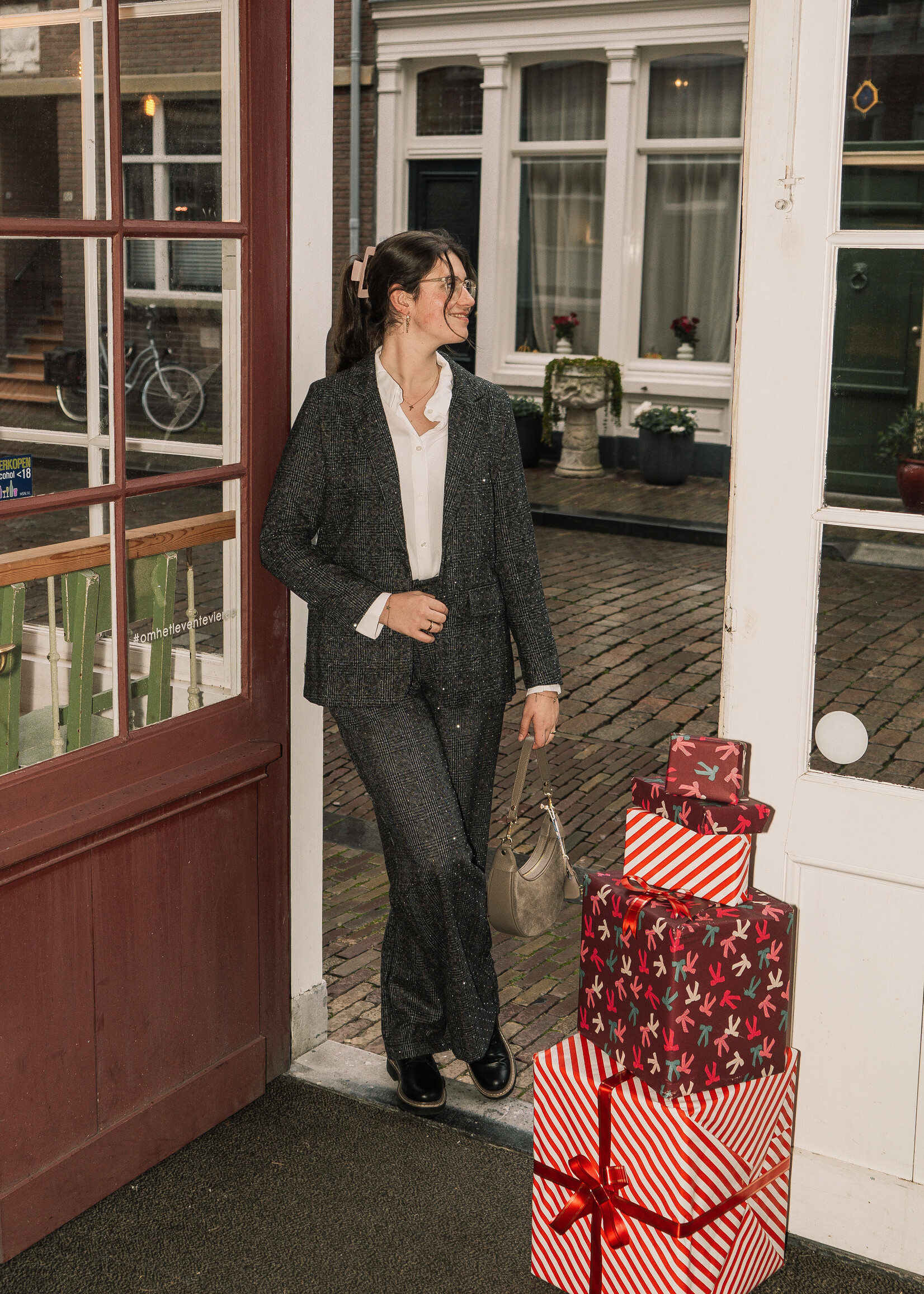 C&S The Label Belinda Blazer Dark Grey