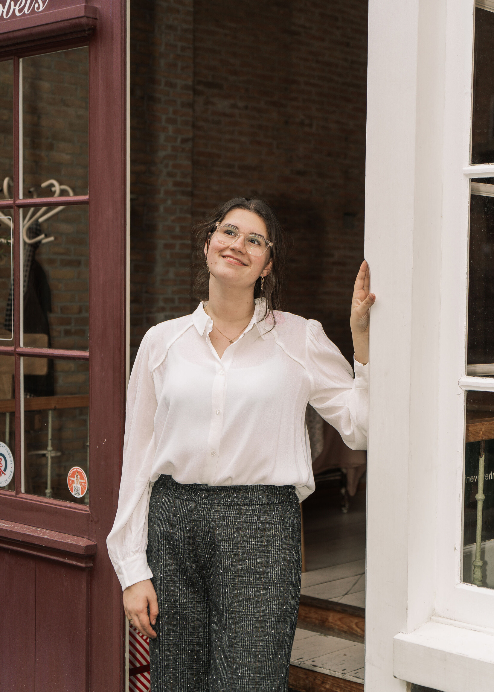 C&S The Label Libby Blouse Offwhite