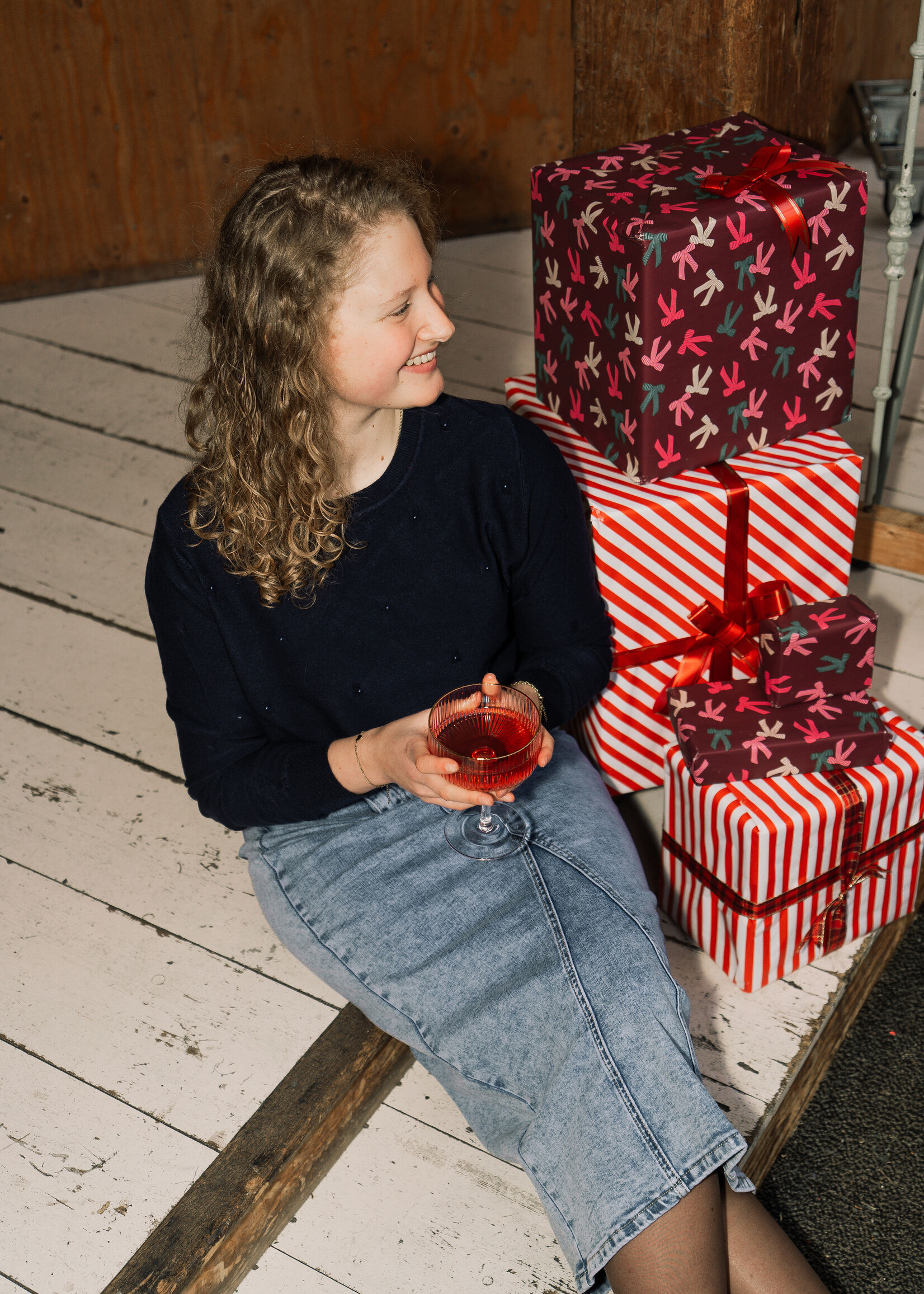 C&S The Label Kathleen Knit Pullover Midnight Blue