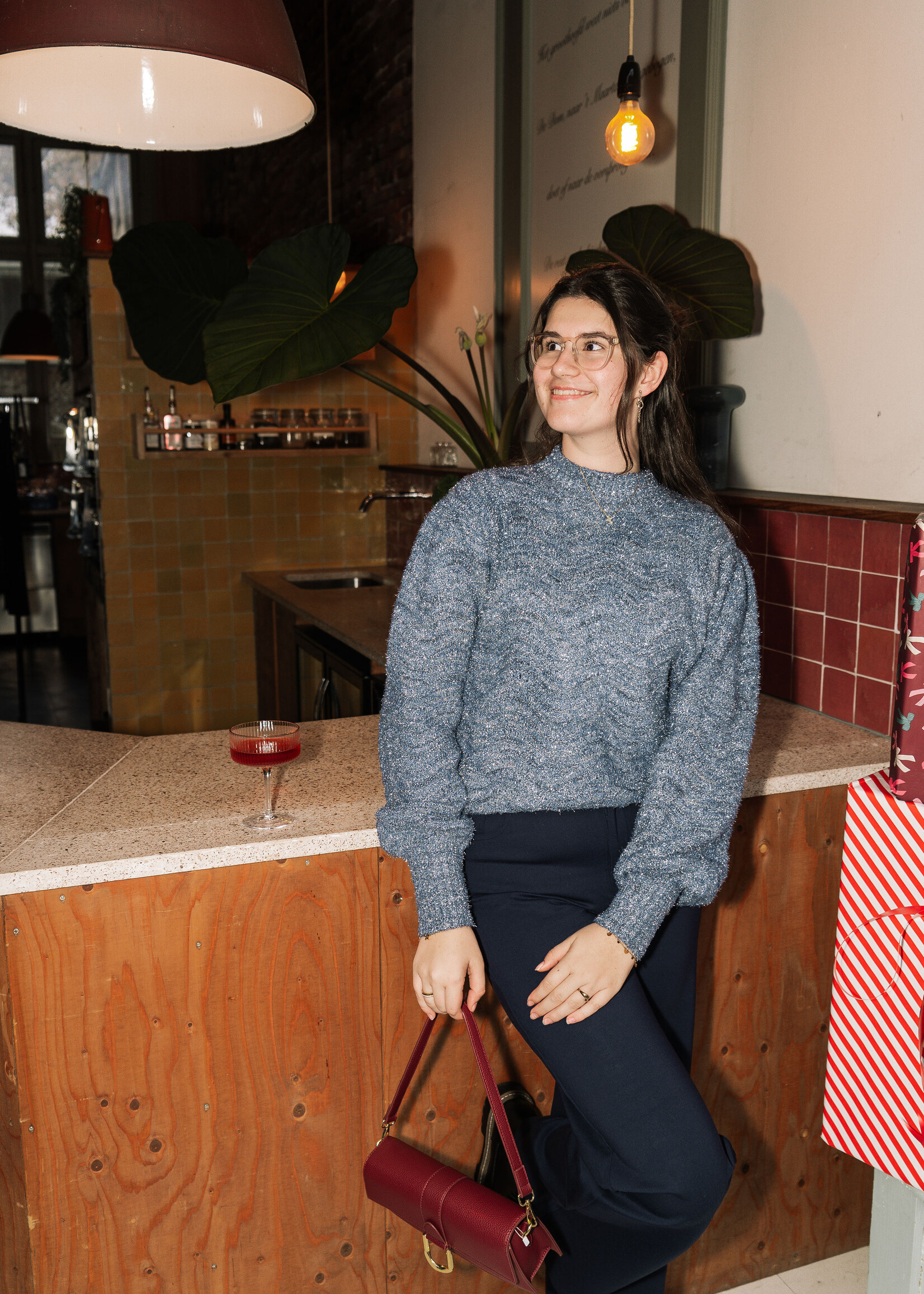 C&S The Label Bo Sweater Deep Sea