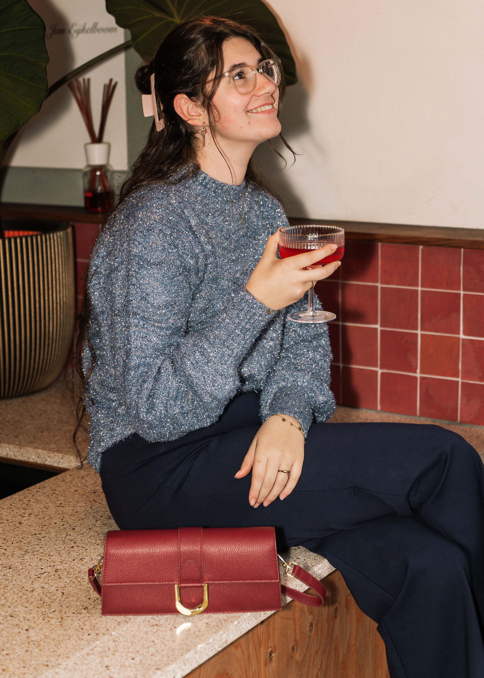 C&S The Label Bo Sweater Deep Sea