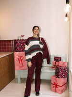 C&S The Label Kool Knit Pullover Dark Grey/Amarone Cabernet