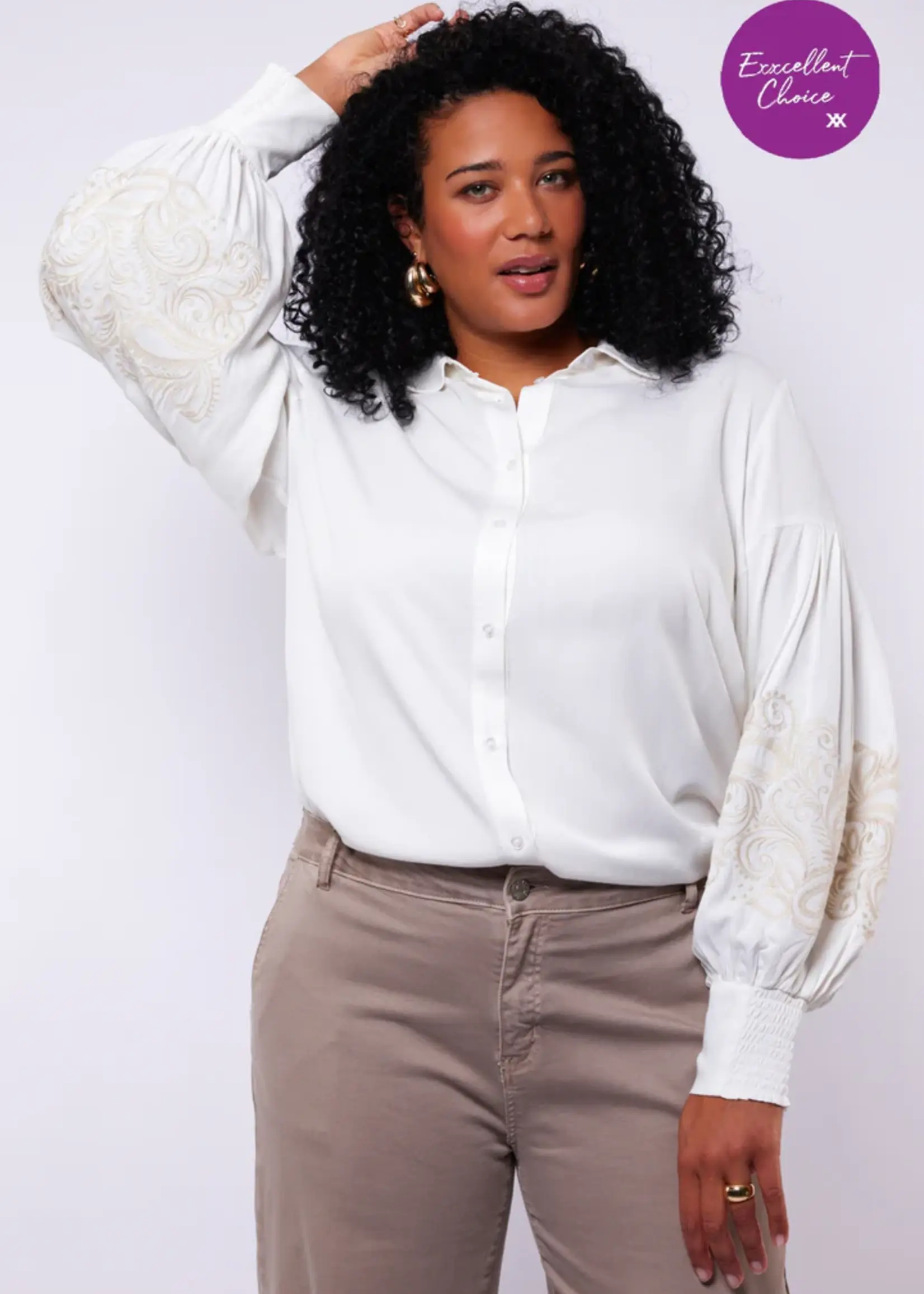 Exxcellent Saar Blouse Offwhite