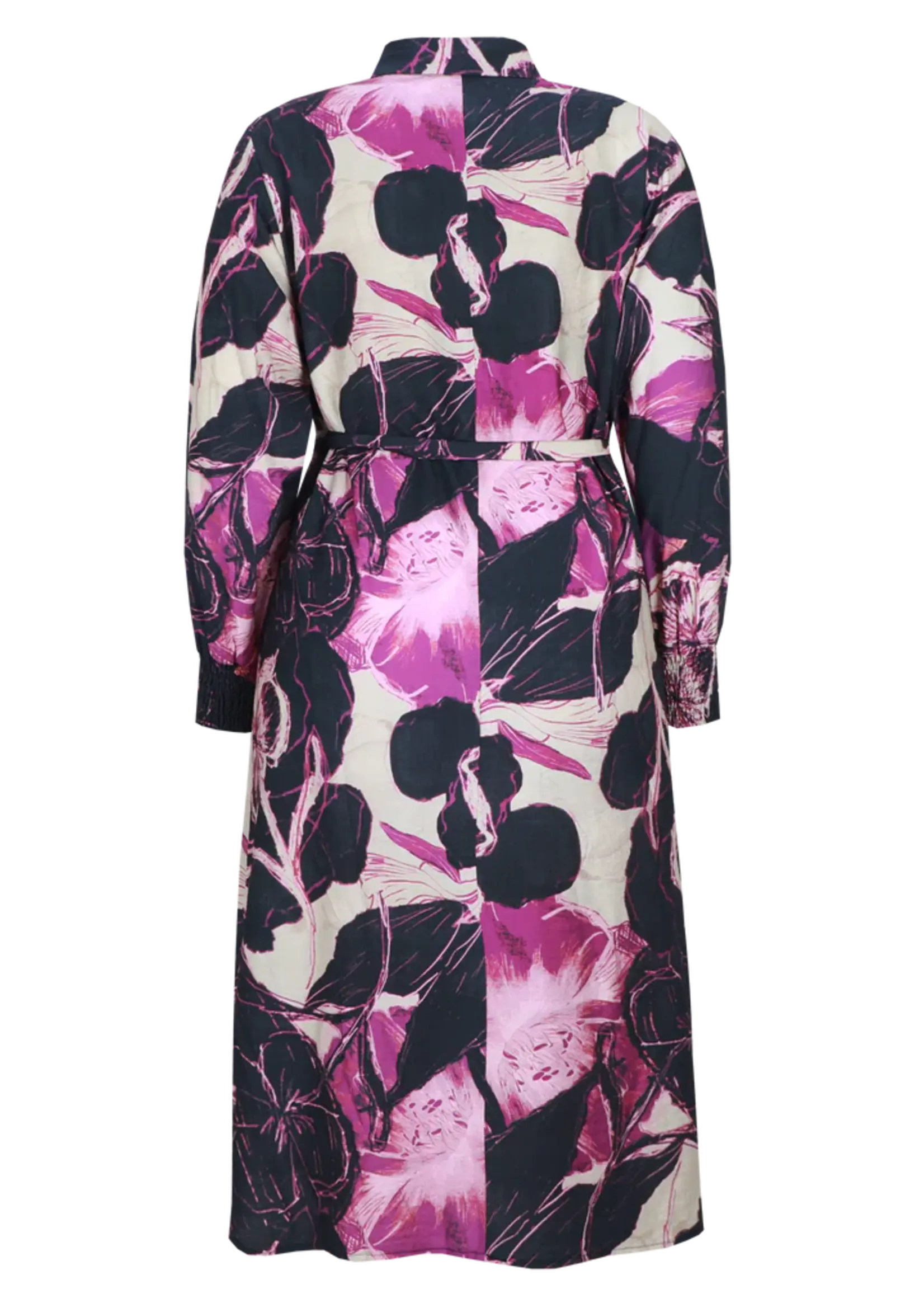 Exxcellent Yvette Dress Dark Gray/Dusty Mauve