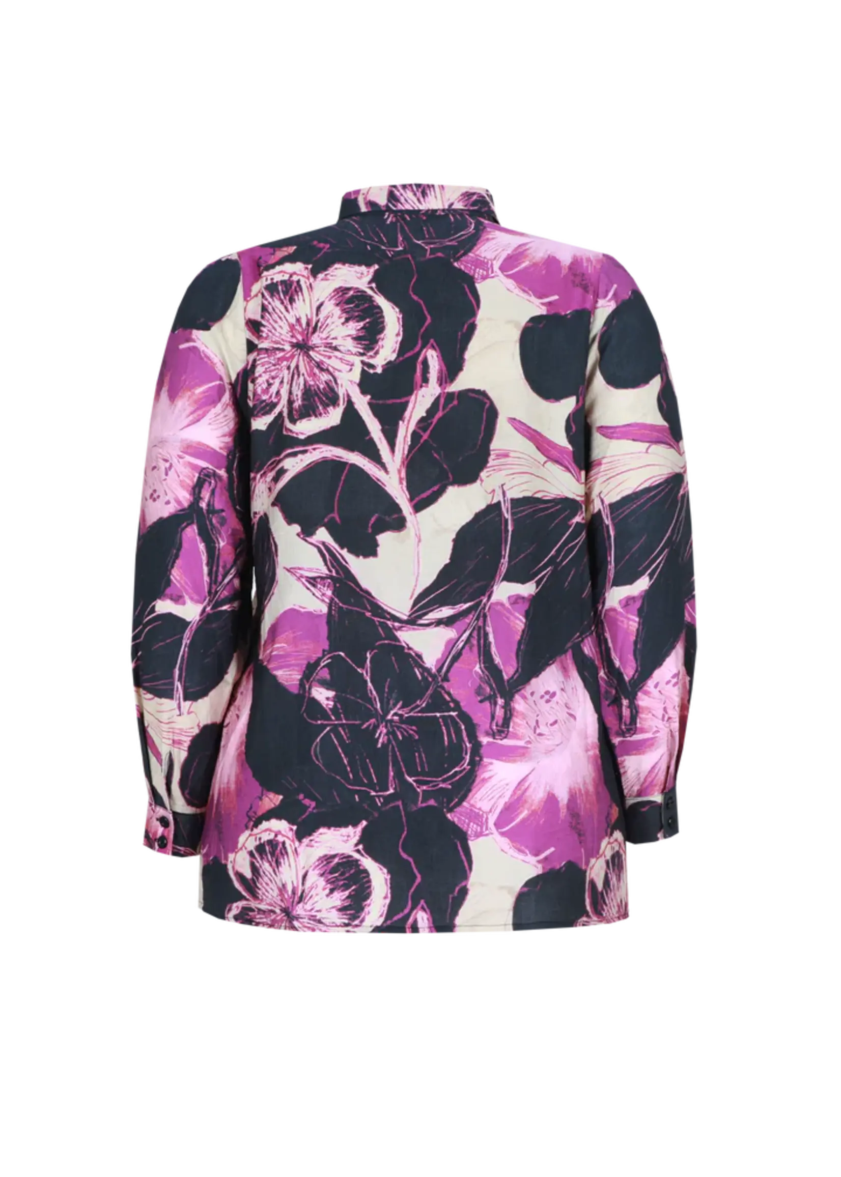 Exxcellent Serene Blouse Dark Gray/Dusty Mauve