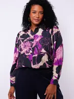 Exxcellent Serene Blouse Dark Gray/Dusty Mauve