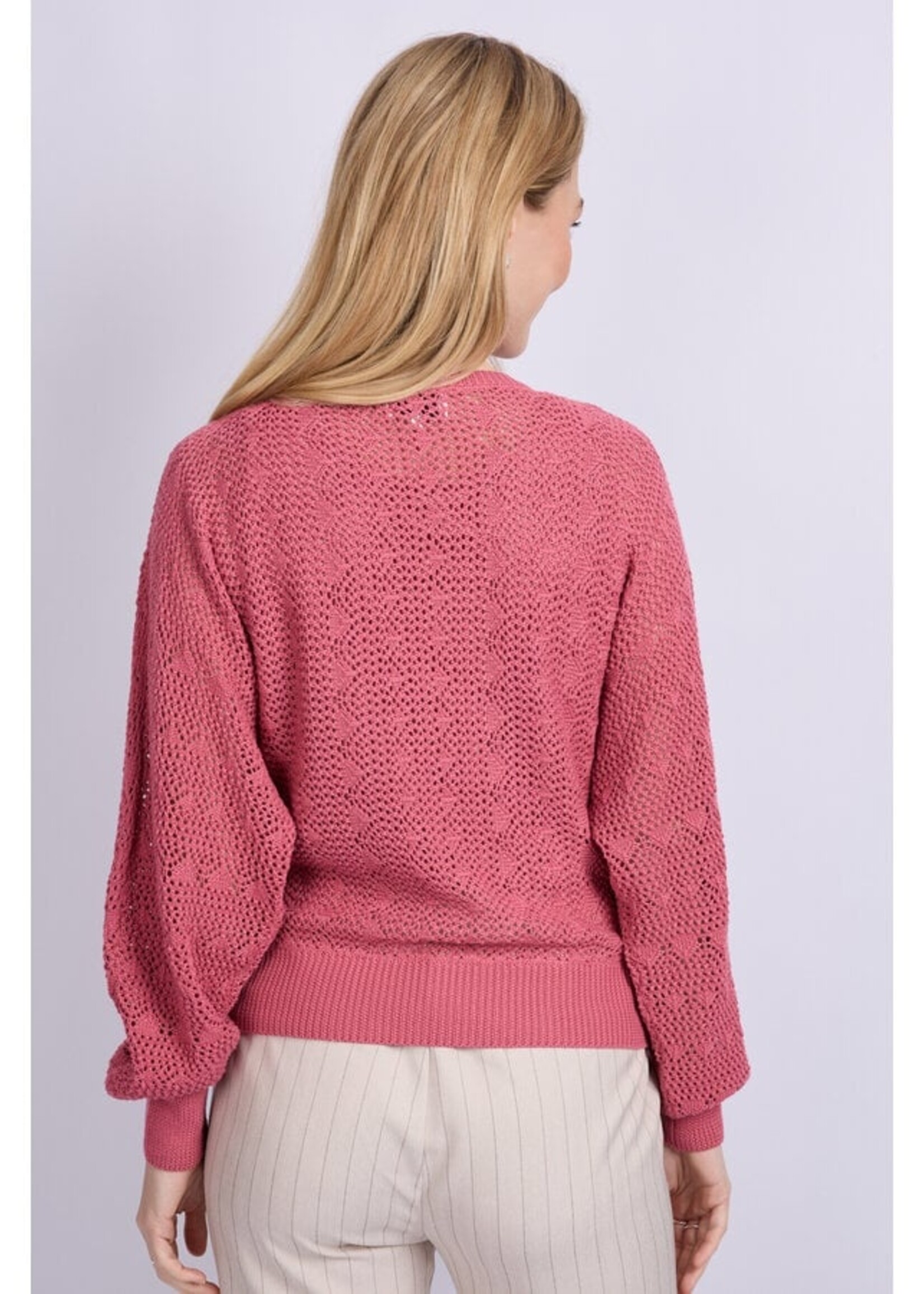 C&S The Label Khloe Knit Pullover Slate Rose