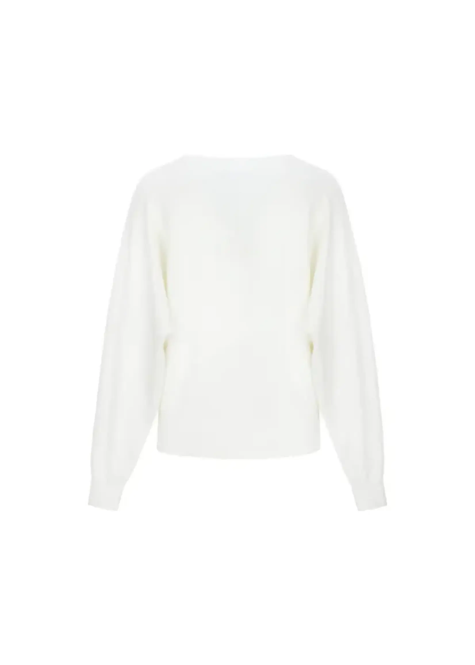 C&S The Label Kiara Knit Cardigan Wool White