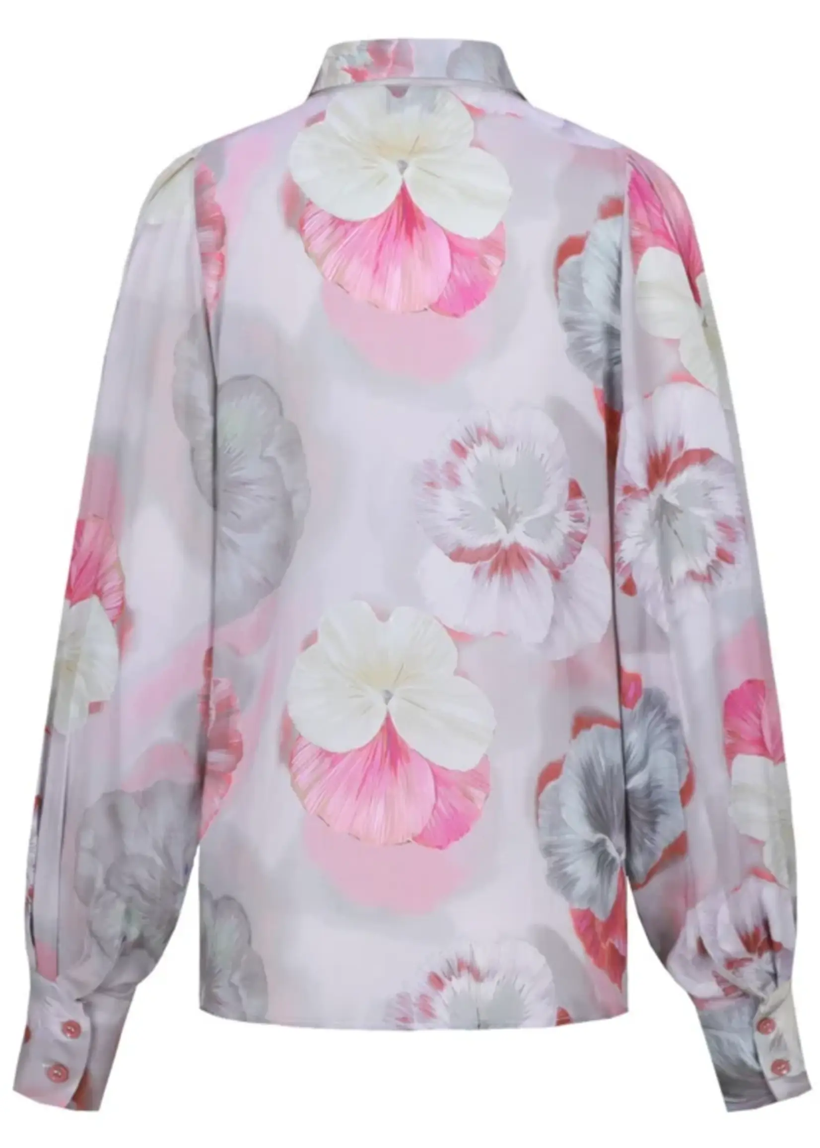 C&S The Label Lace Blouse Slate Rose/Mix