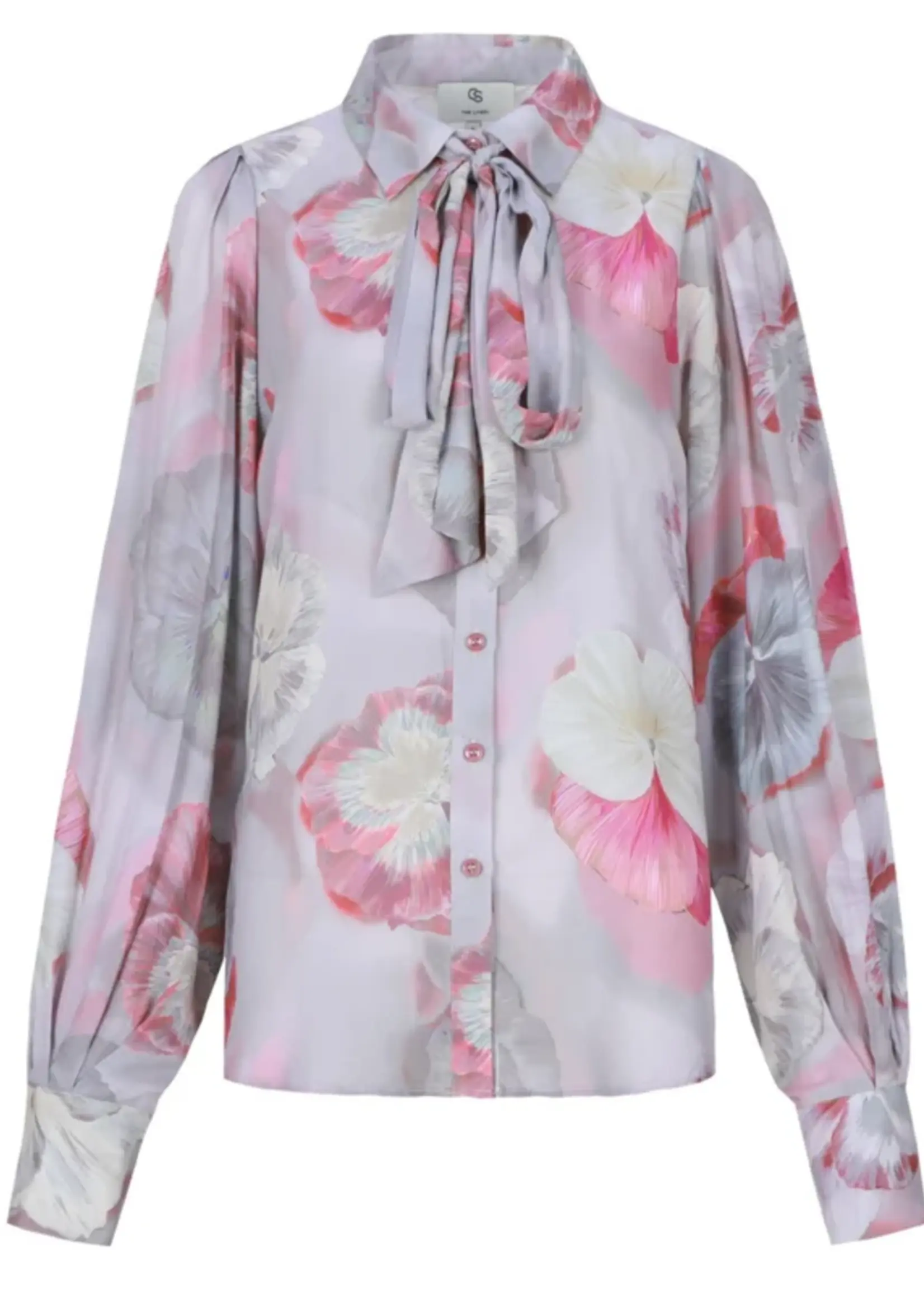 C&S The Label Lace Blouse Slate Rose/Mix