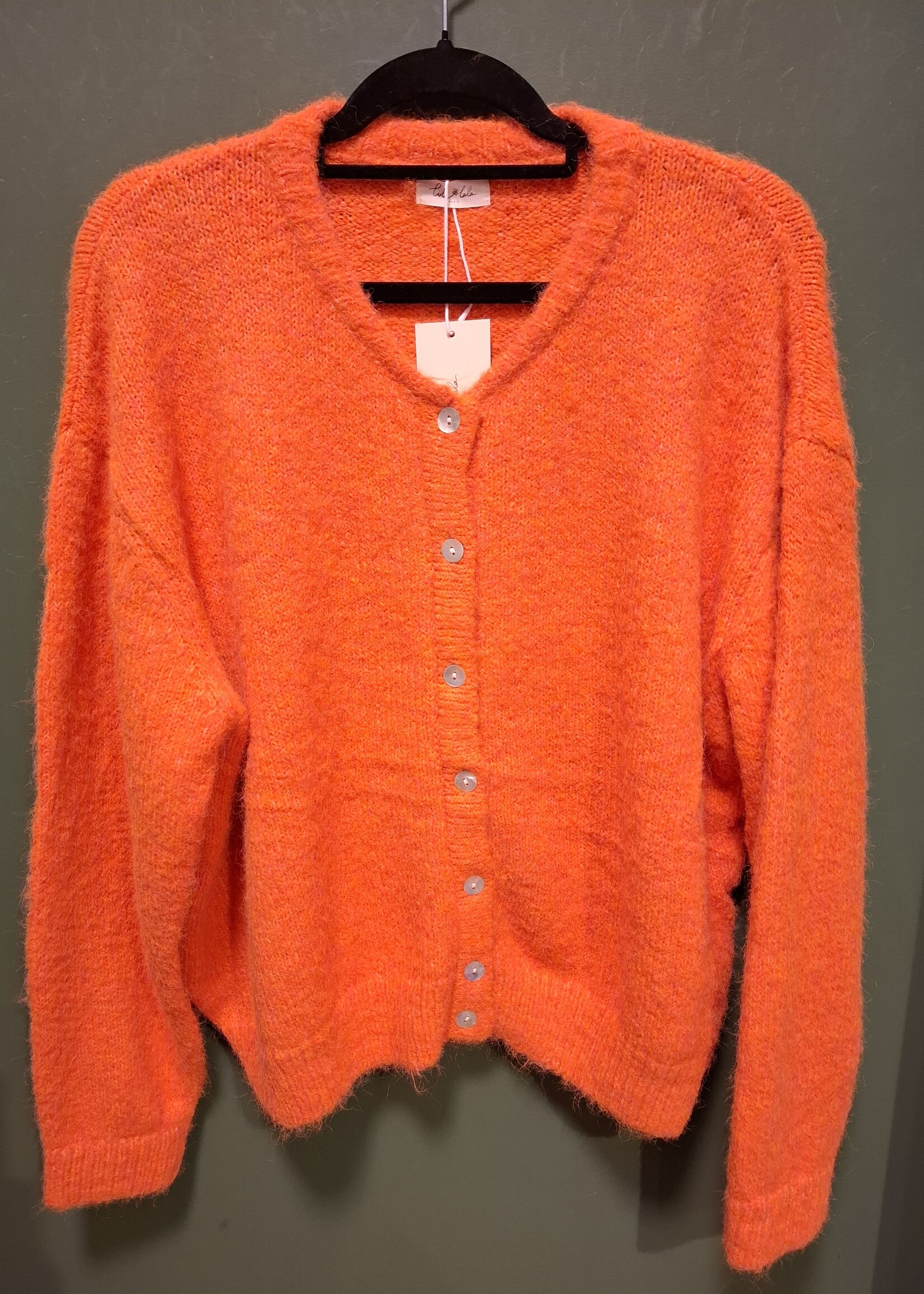 Maddie vestje gebreid Orange