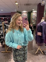 Maddie vestje gebreid AzuurBlauw