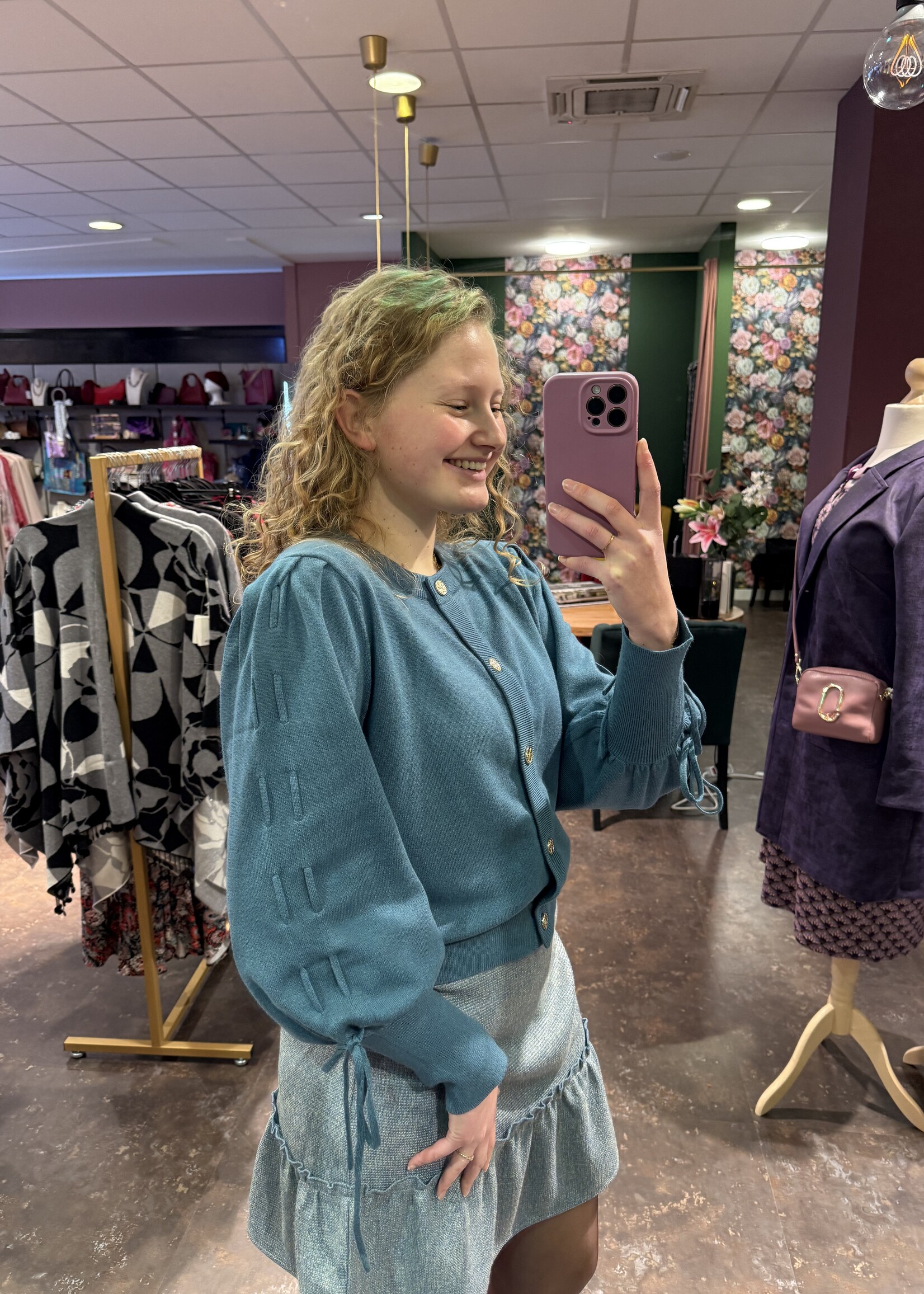 FLURESK Vayda Cardigan Adriatic Blue