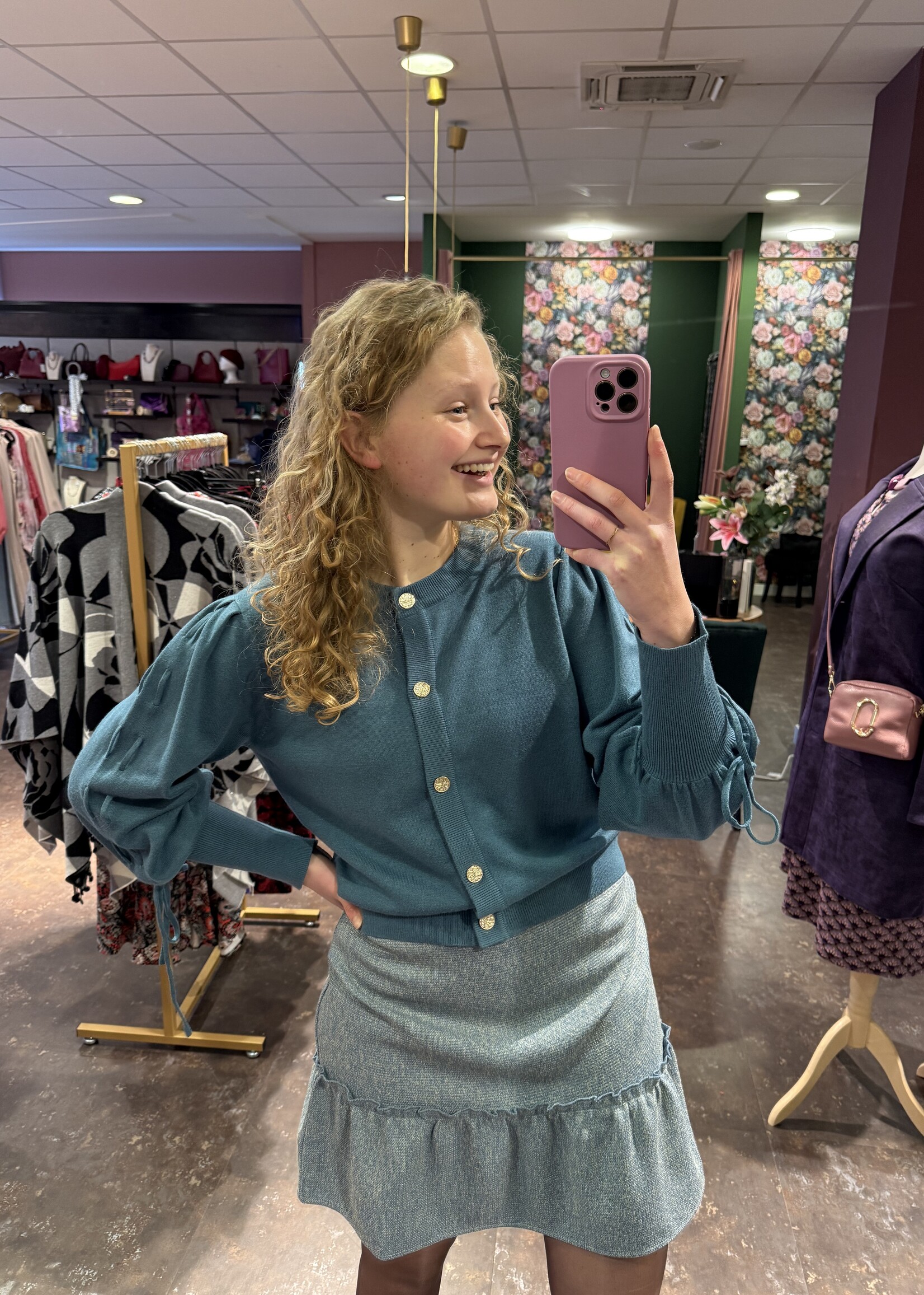 FLURESK Vayda Cardigan Adriatic Blue