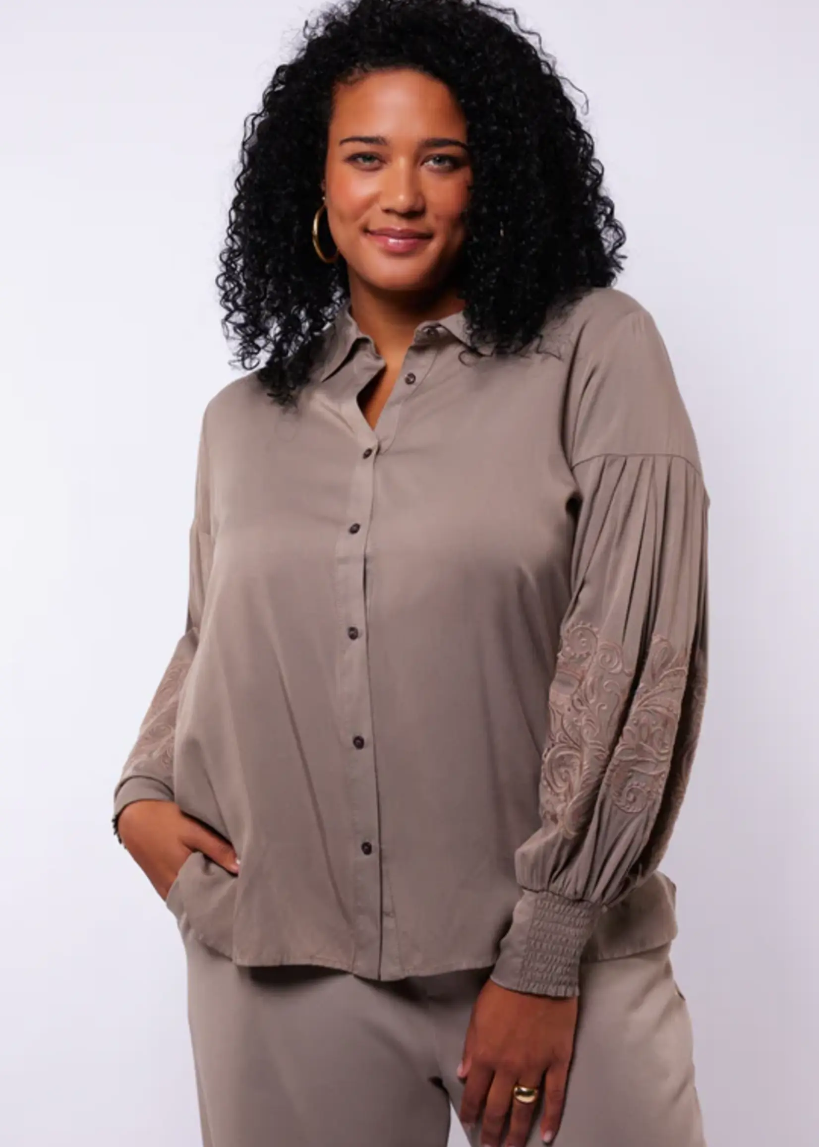 Exxcellent Saar Blouse Moon Rock